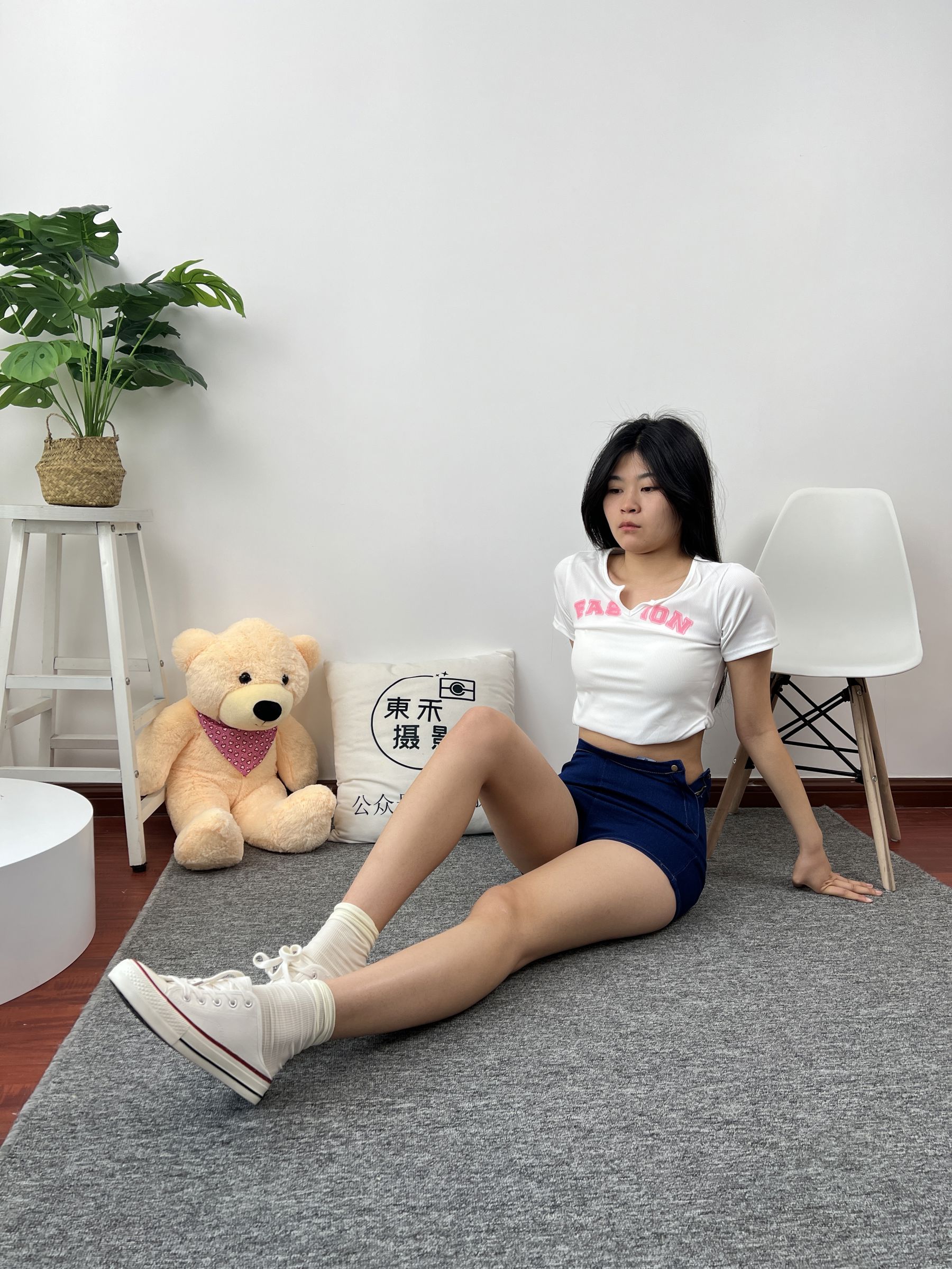 三禾摄影 No.027 牛仔短裤 棉袜 帆布鞋/(213P)