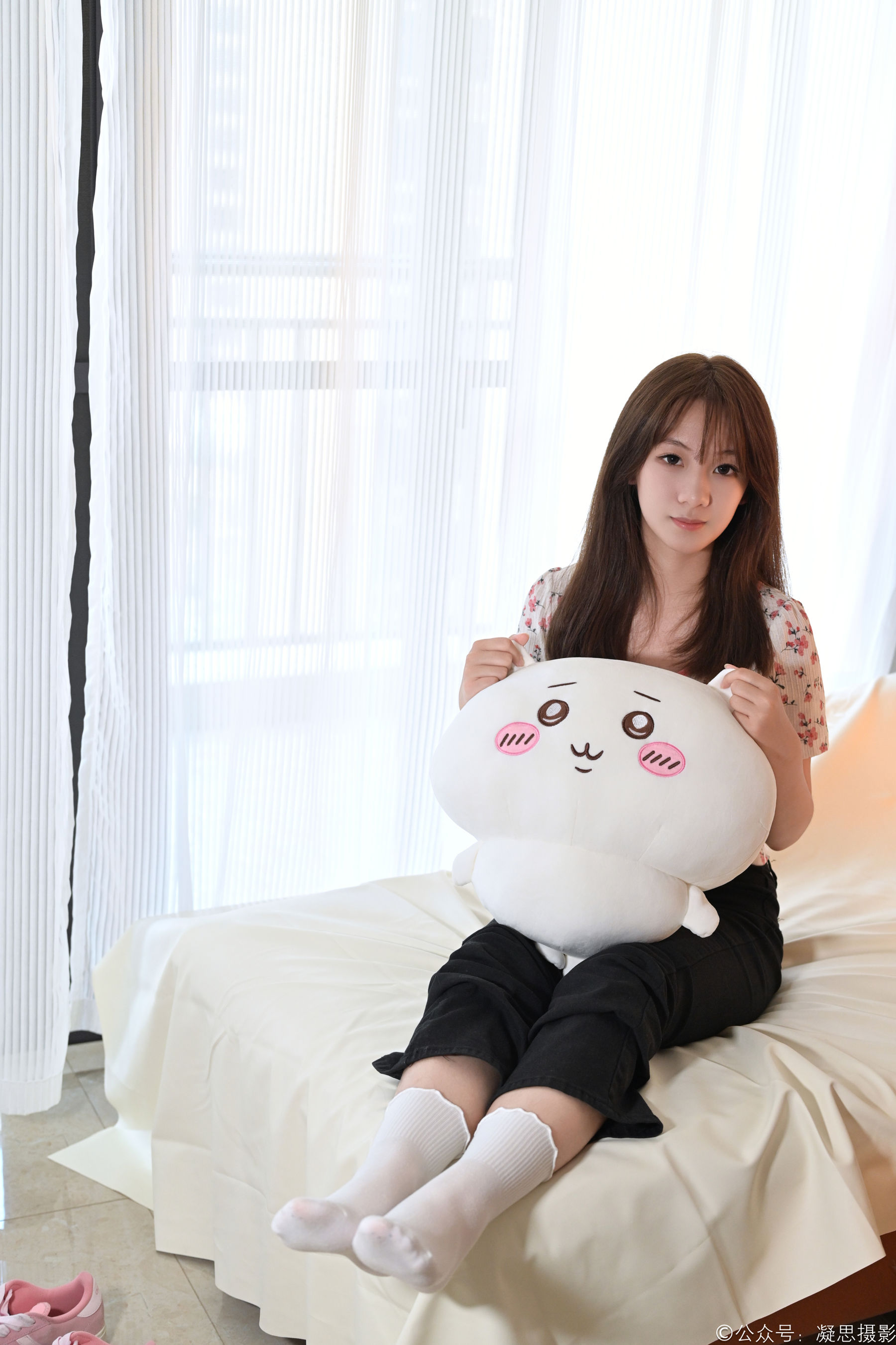 凝思摄影 No.013 铃铃 - T恤、短白袜、平底鞋/(139P)