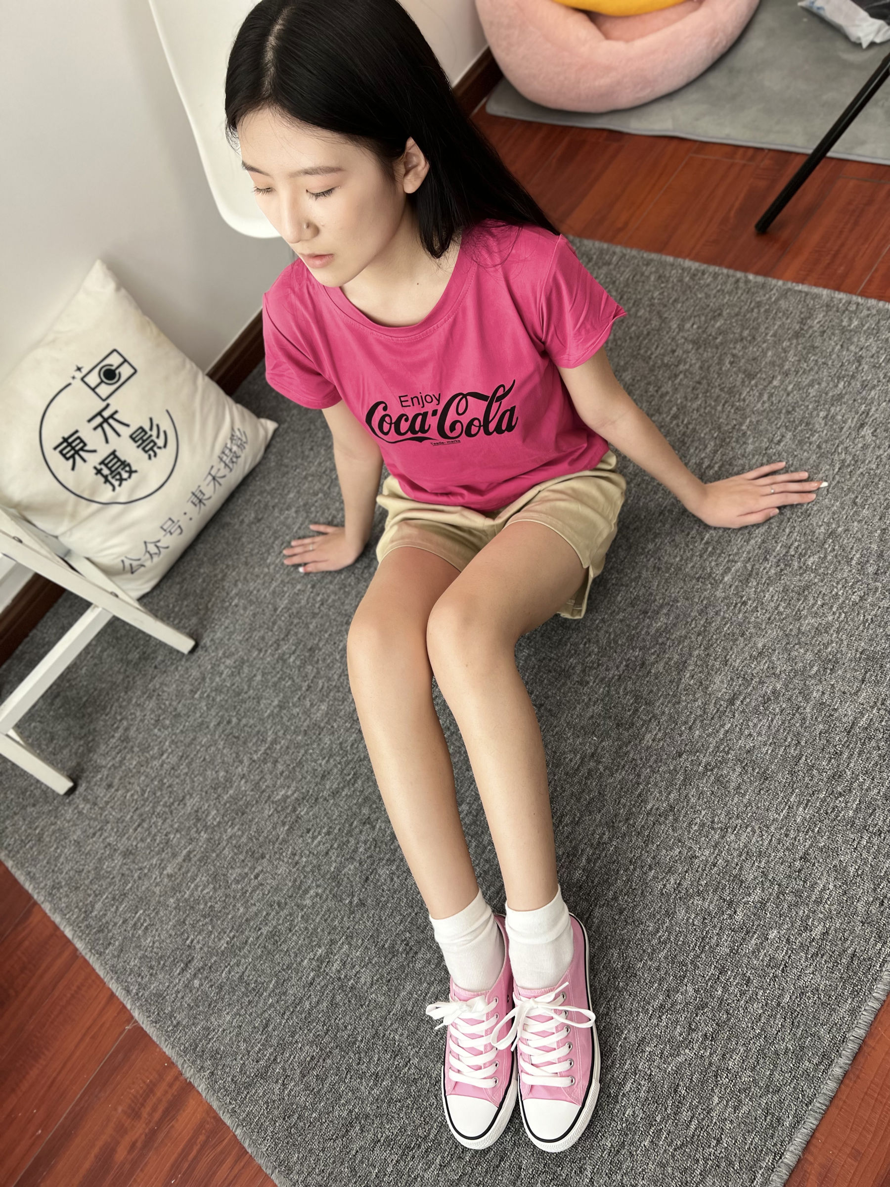 三禾摄影 No.025 休闲短裤 棉袜 帆布鞋/(182P)