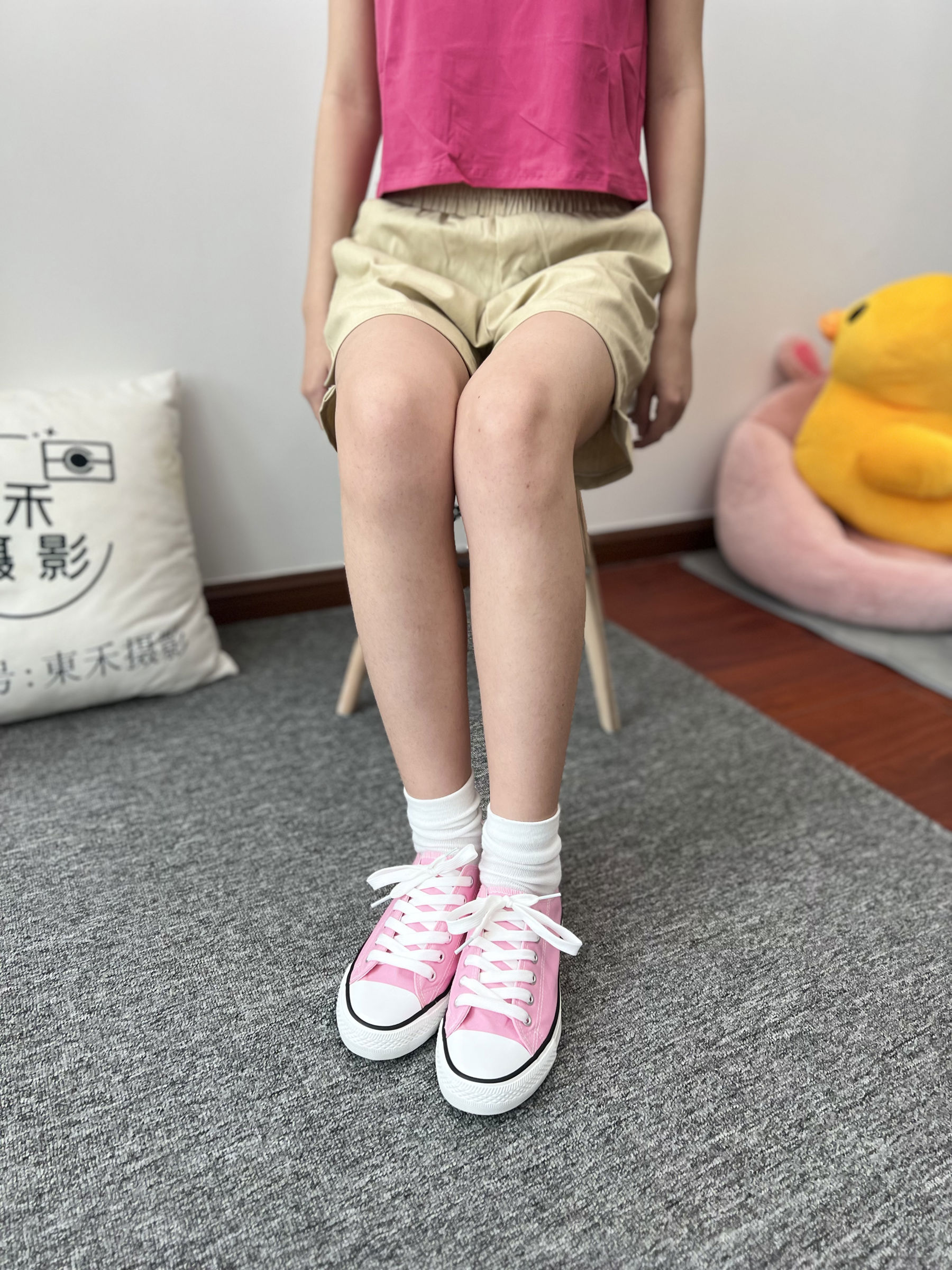 三禾摄影 No.025 休闲短裤 棉袜 帆布鞋/(182P)