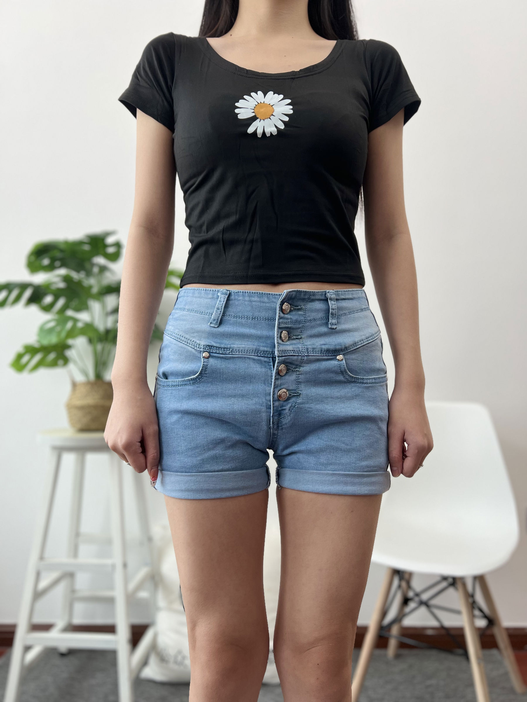 三禾摄影 No.026 牛仔短裤 棉袜 帆布鞋/(176P)