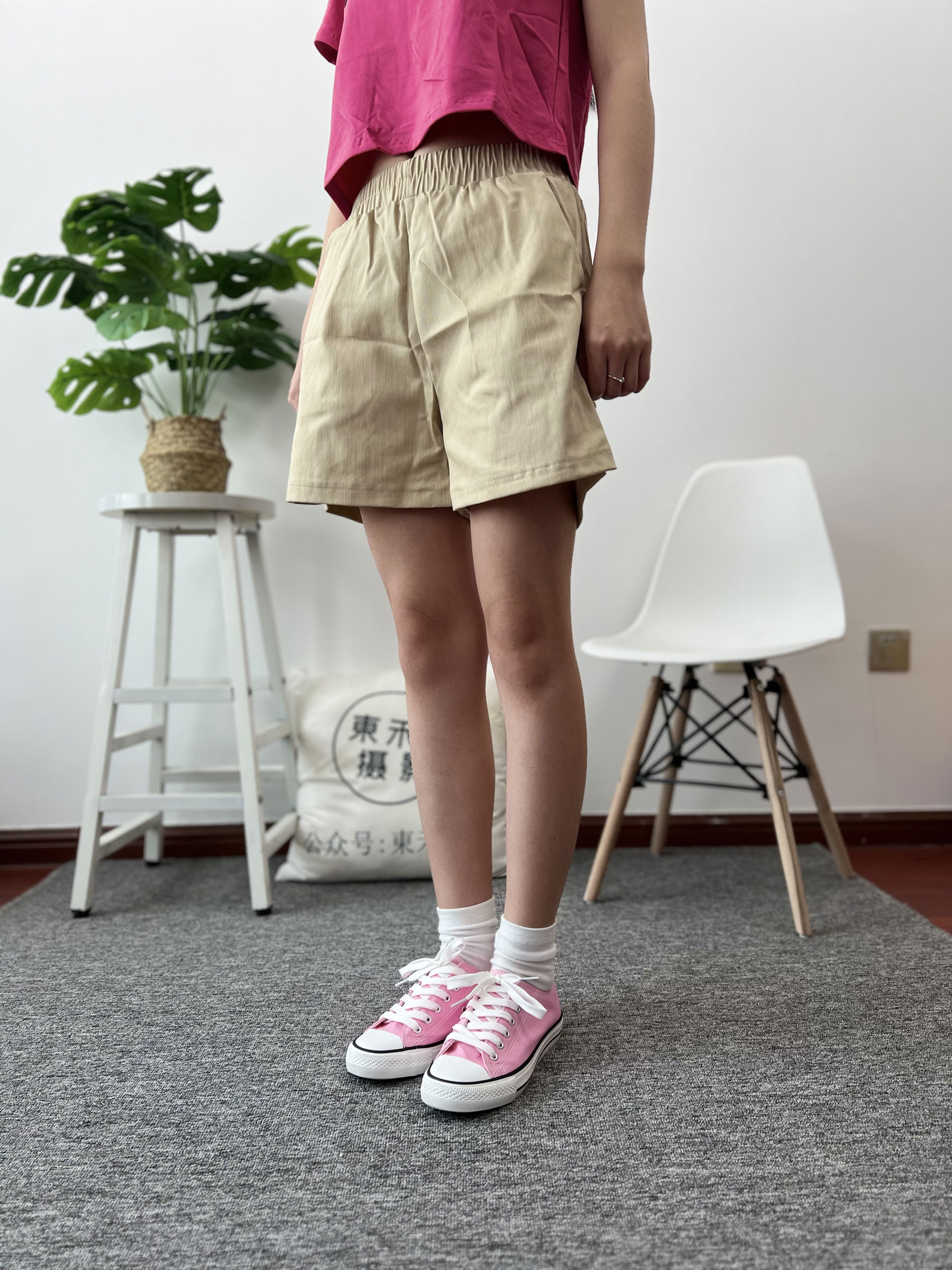 三禾摄影 No.025 休闲短裤 棉袜 帆布鞋/(182P)