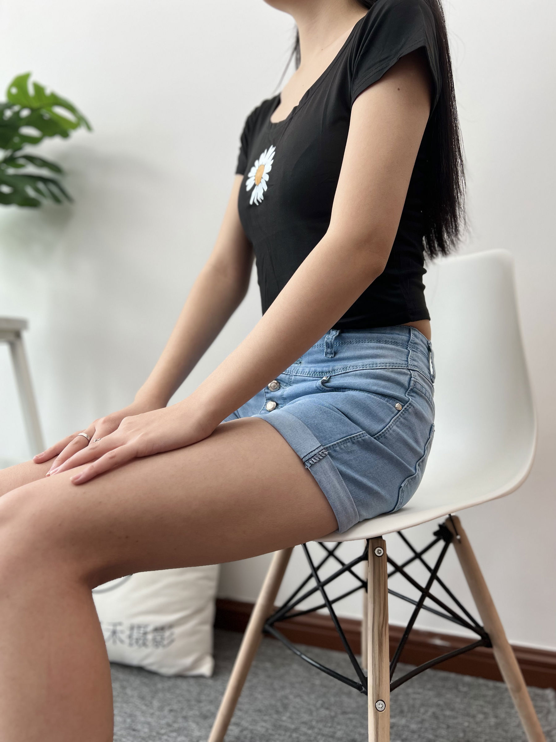 三禾摄影 No.026 牛仔短裤 棉袜 帆布鞋/(176P)