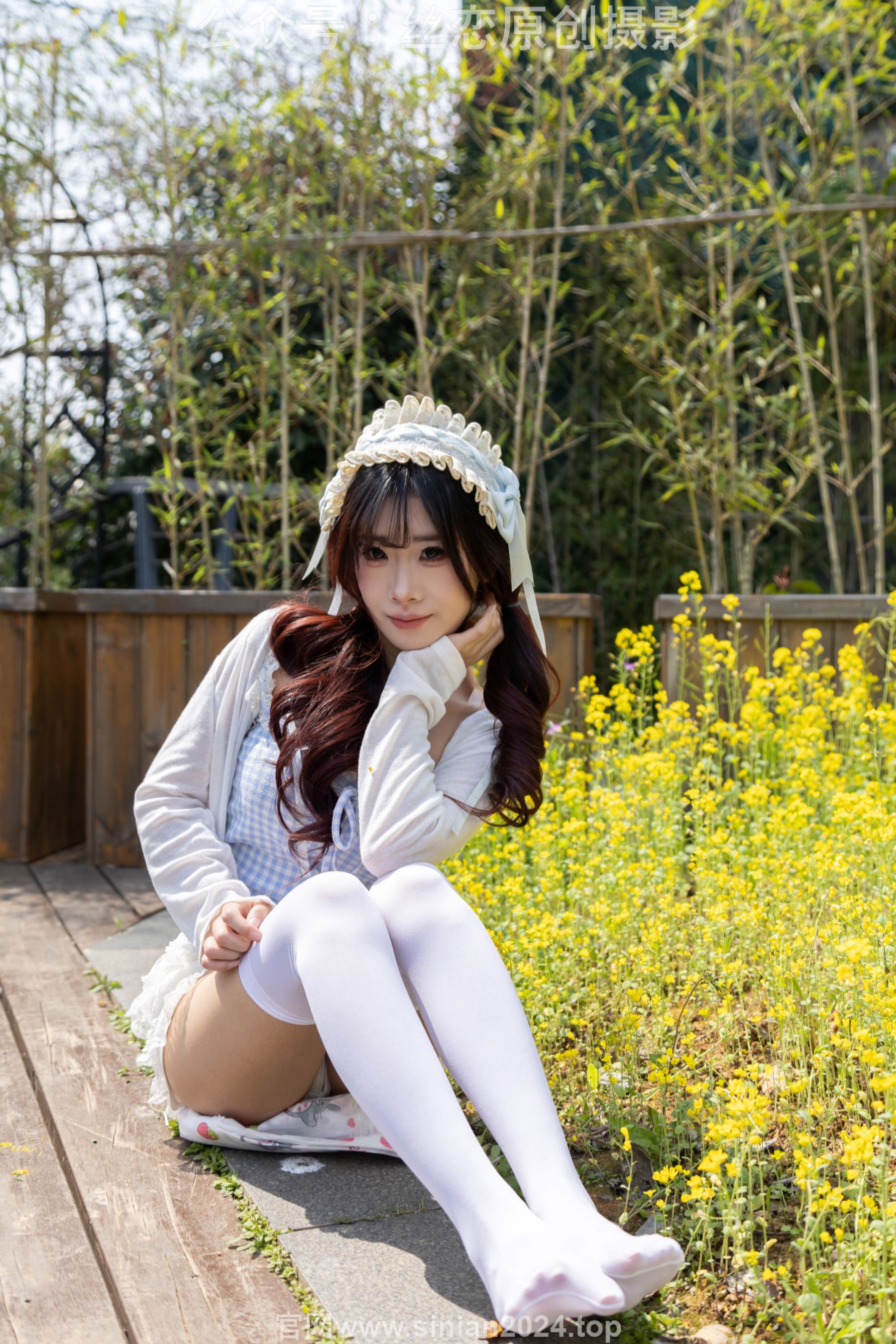 丝恋摄影 No.007 小梦 - 白色JK 超短裙 白色丝袜 黑色皮鞋/(285P)