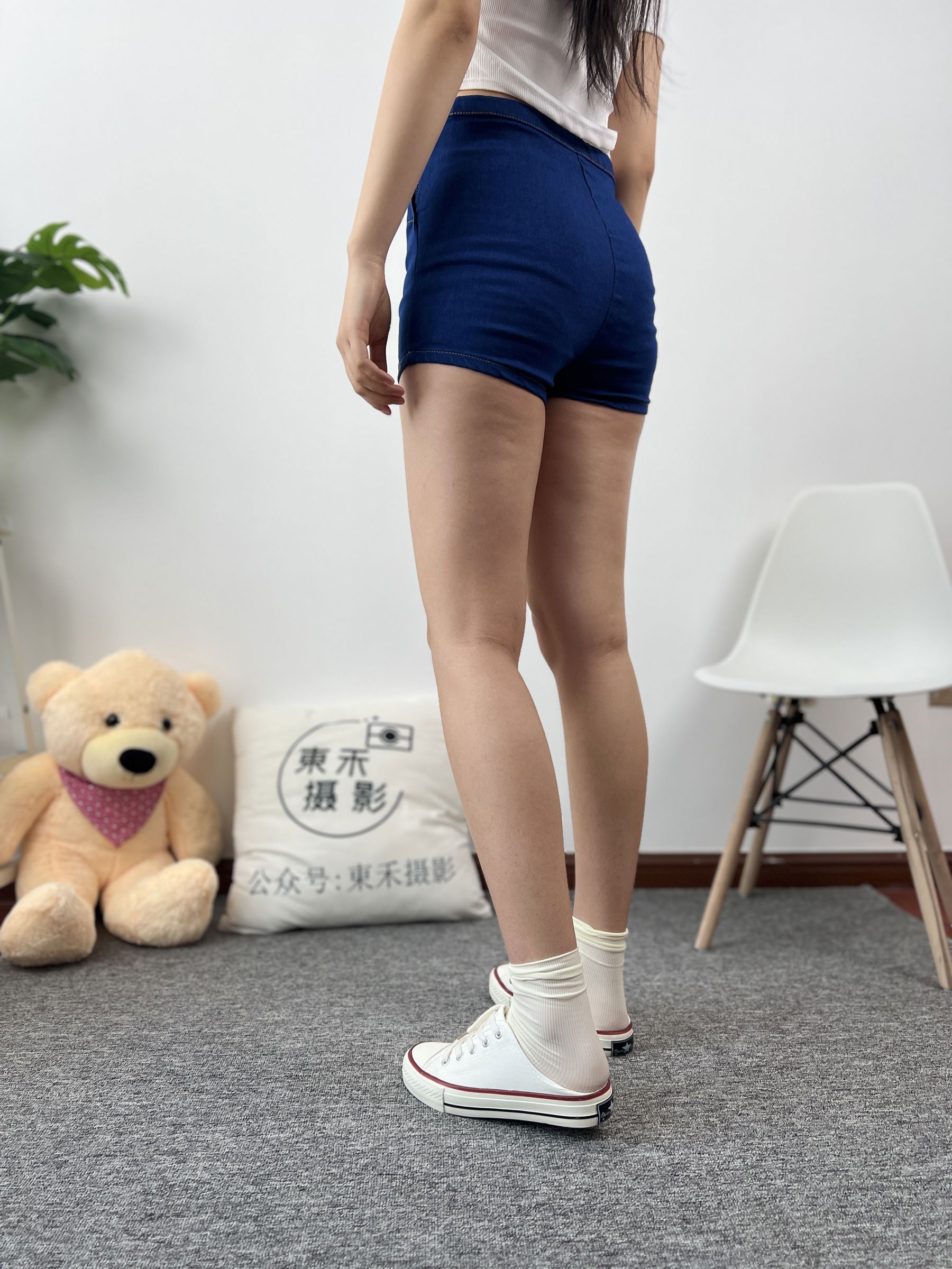 三禾摄影 No.027 牛仔短裤 棉袜 帆布鞋/(213P)