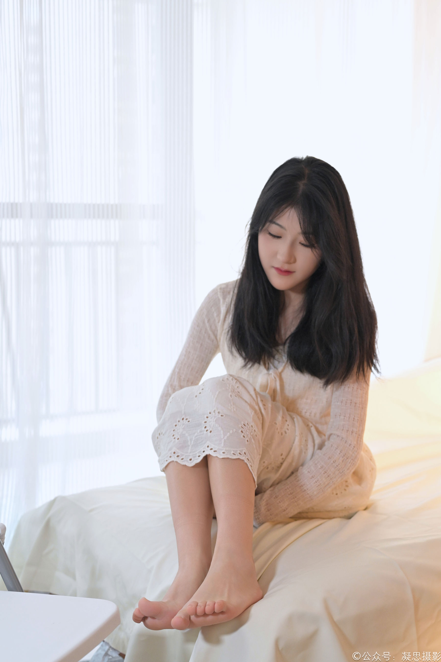 凝思摄影 No.005 琦琦 - 连衣裙、短白袜、平底鞋/(134P)