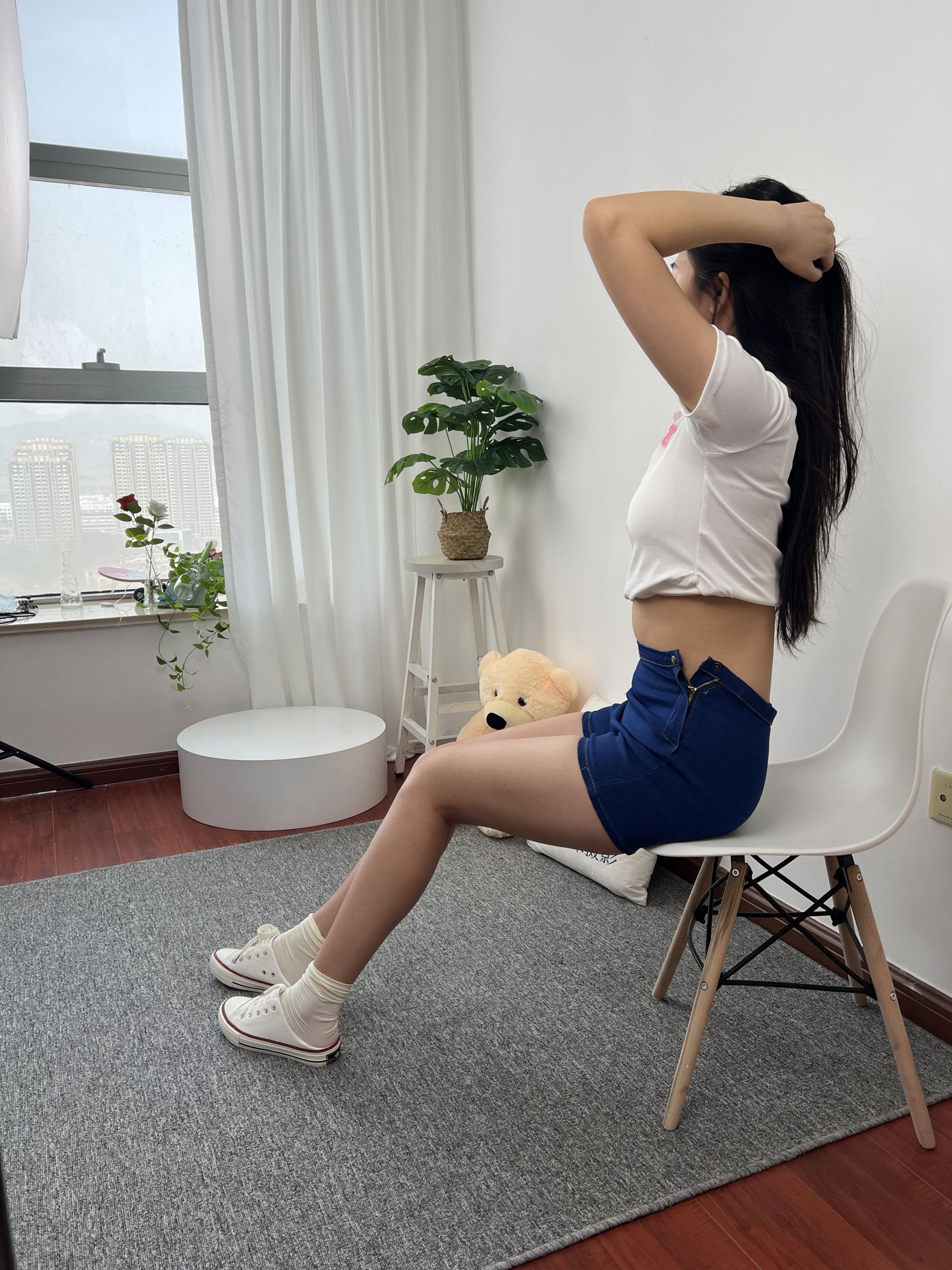 三禾摄影 No.027 牛仔短裤 棉袜 帆布鞋/(213P)