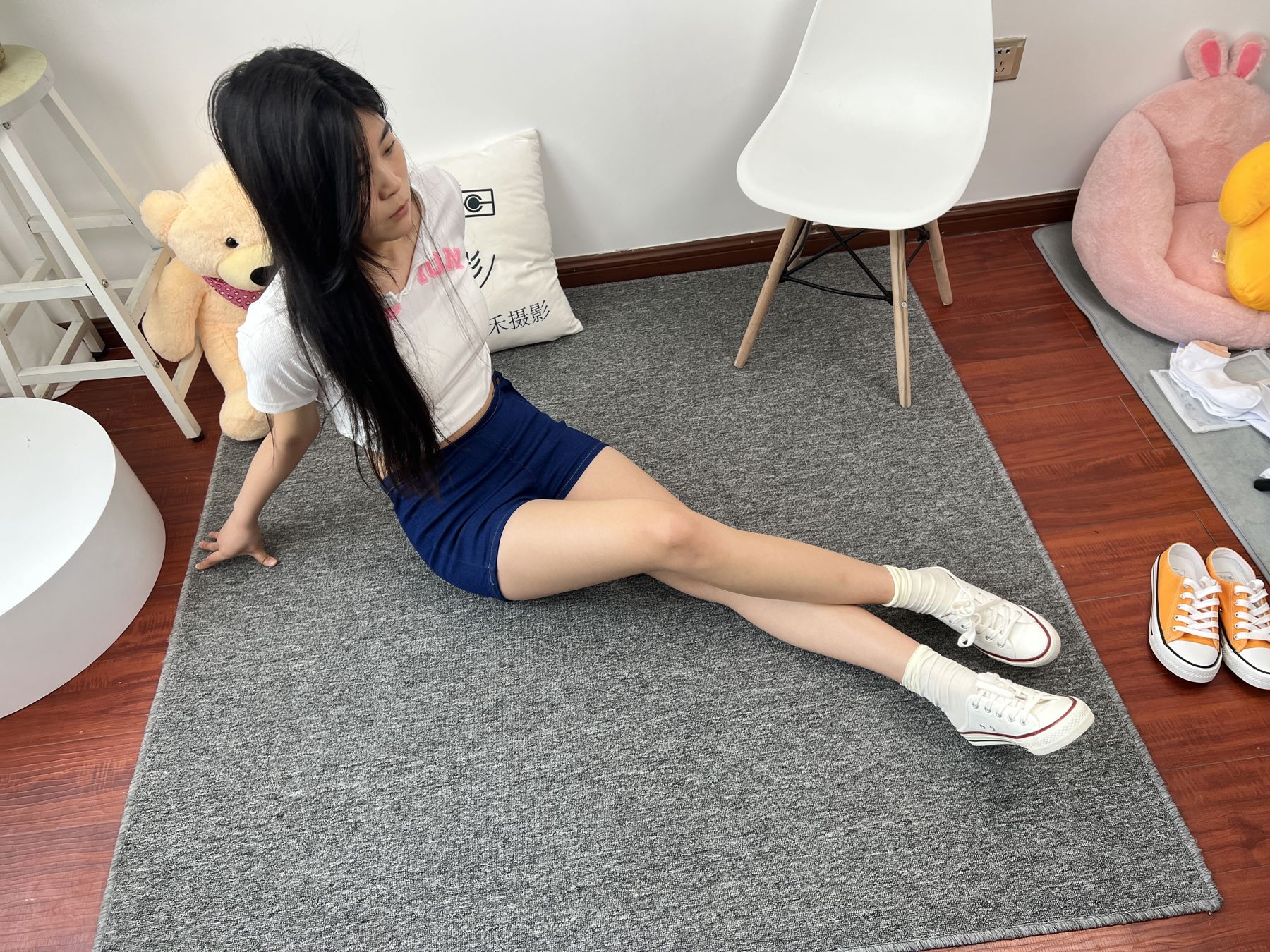 三禾摄影 No.027 牛仔短裤 棉袜 帆布鞋/(213P)