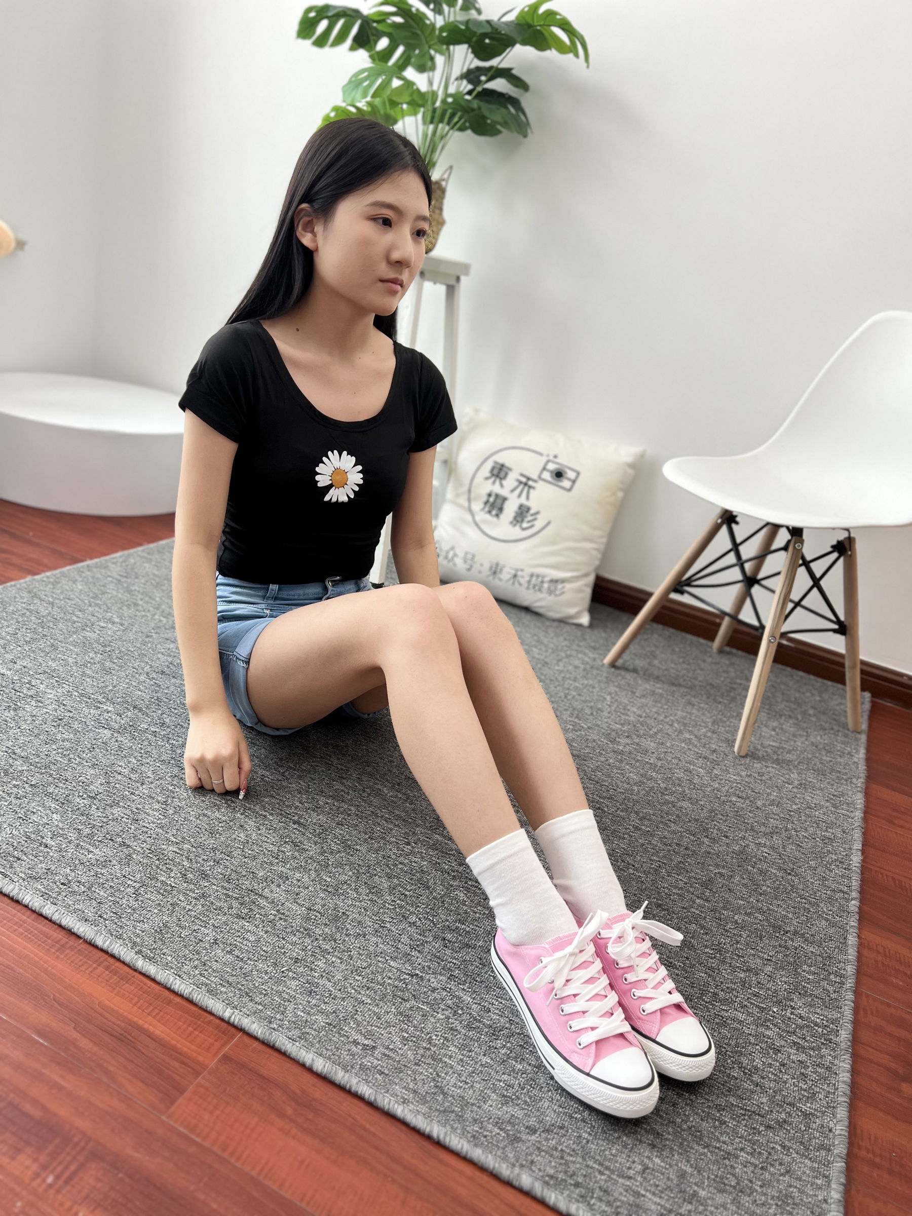 三禾摄影 No.026 牛仔短裤 棉袜 帆布鞋/(176P)