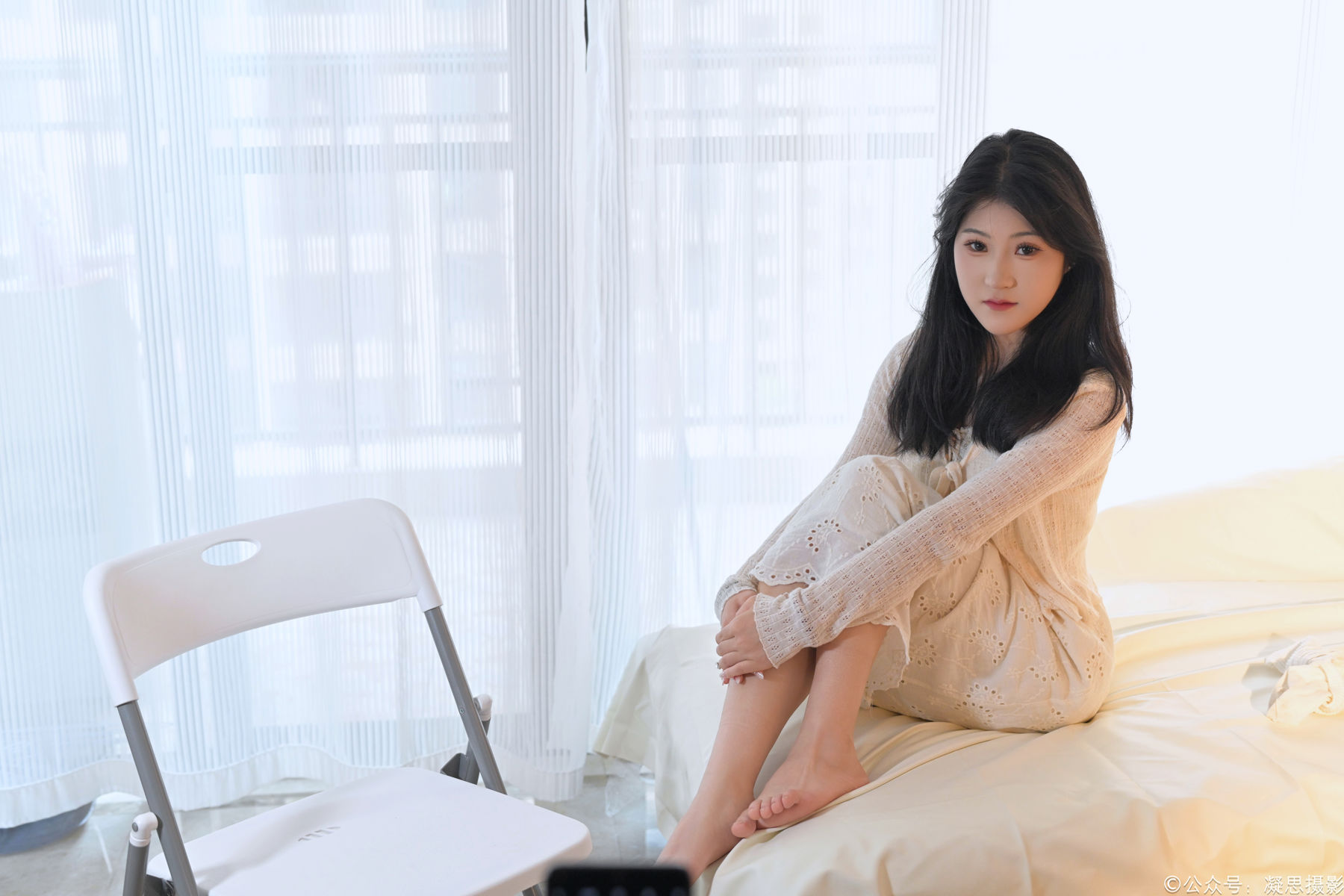 凝思摄影 No.005 琦琦 - 连衣裙、短白袜、平底鞋/(134P)