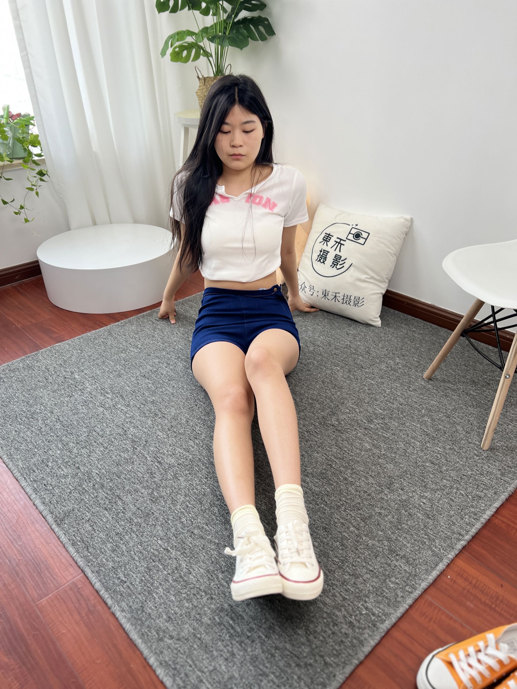 三禾摄影 No.027 牛仔短裤 棉袜 帆布鞋/(213P)