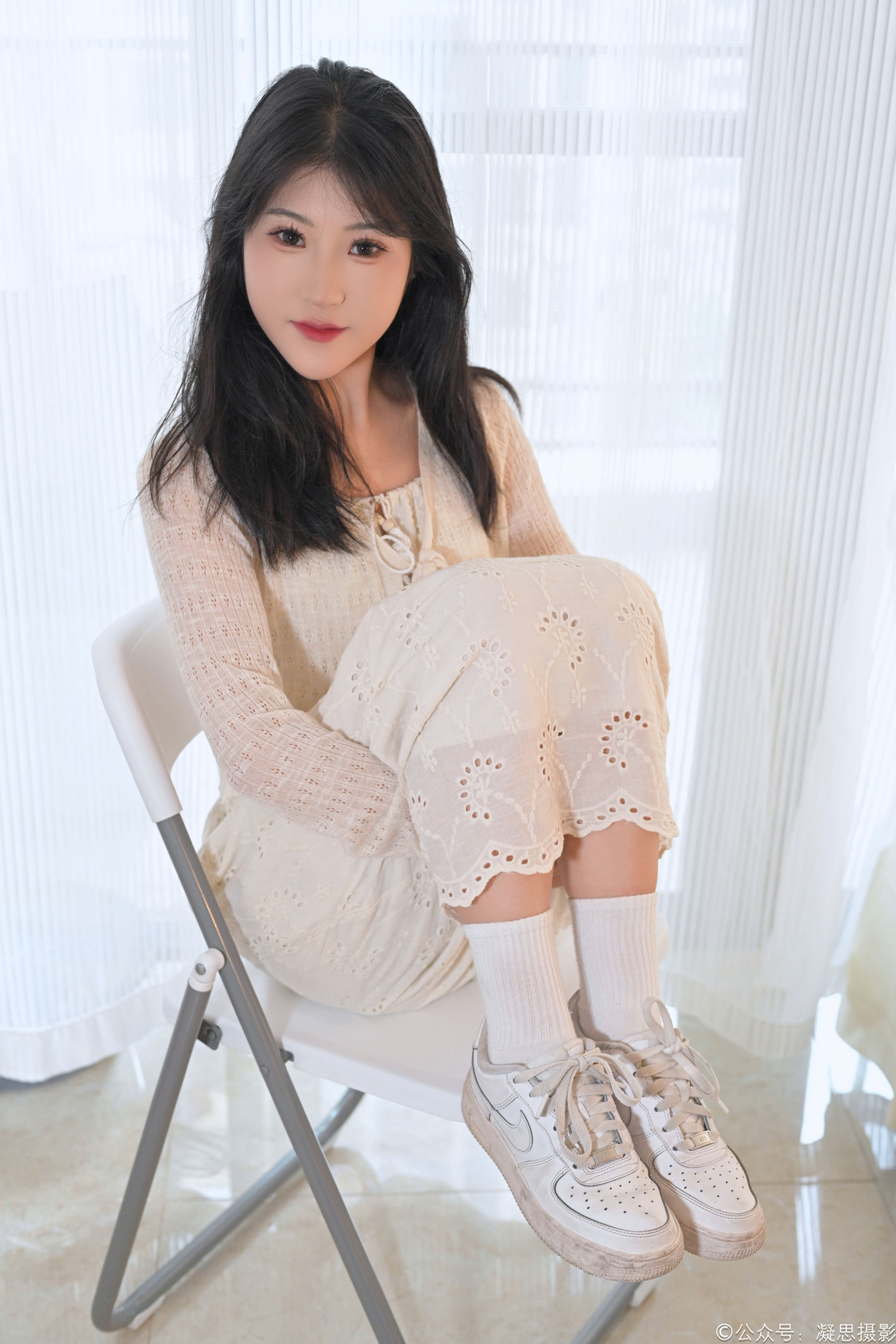 凝思摄影 No.005 琦琦 - 连衣裙、短白袜、平底鞋/(134P)
