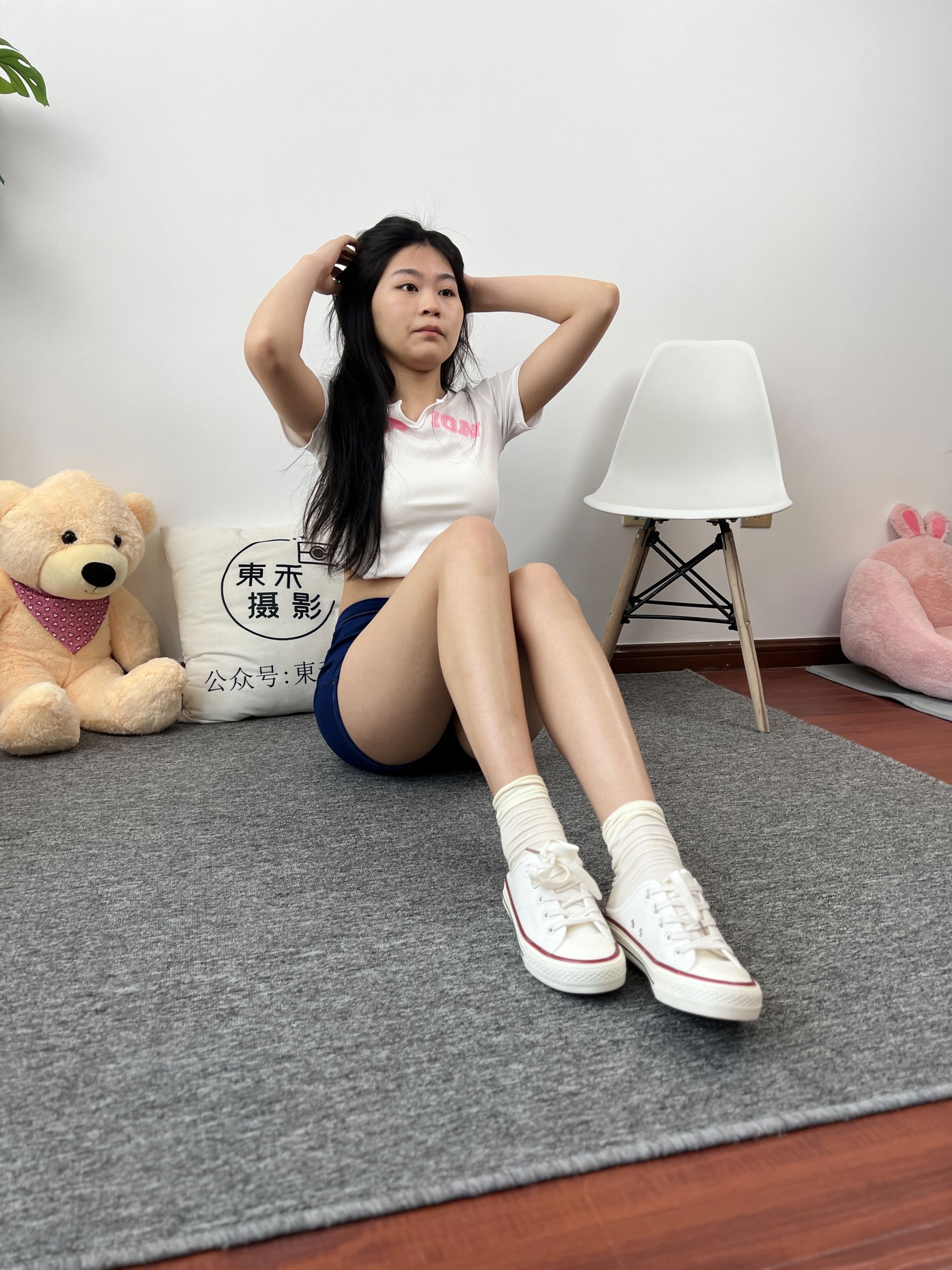 三禾摄影 No.027 牛仔短裤 棉袜 帆布鞋/(213P)