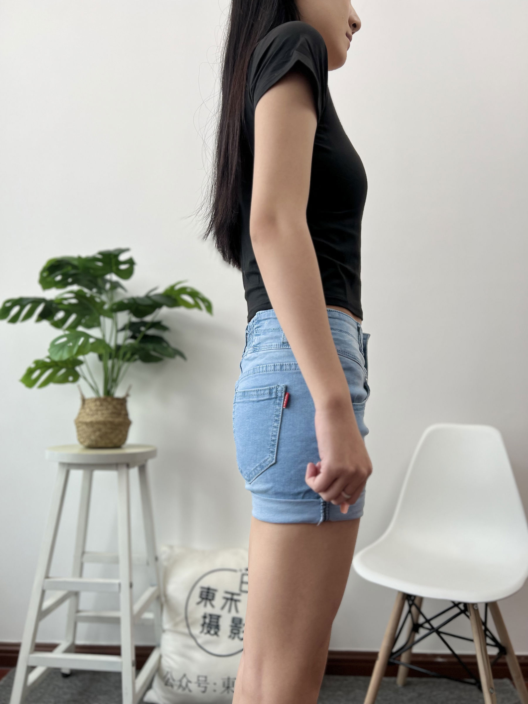 三禾摄影 No.026 牛仔短裤 棉袜 帆布鞋/(176P)