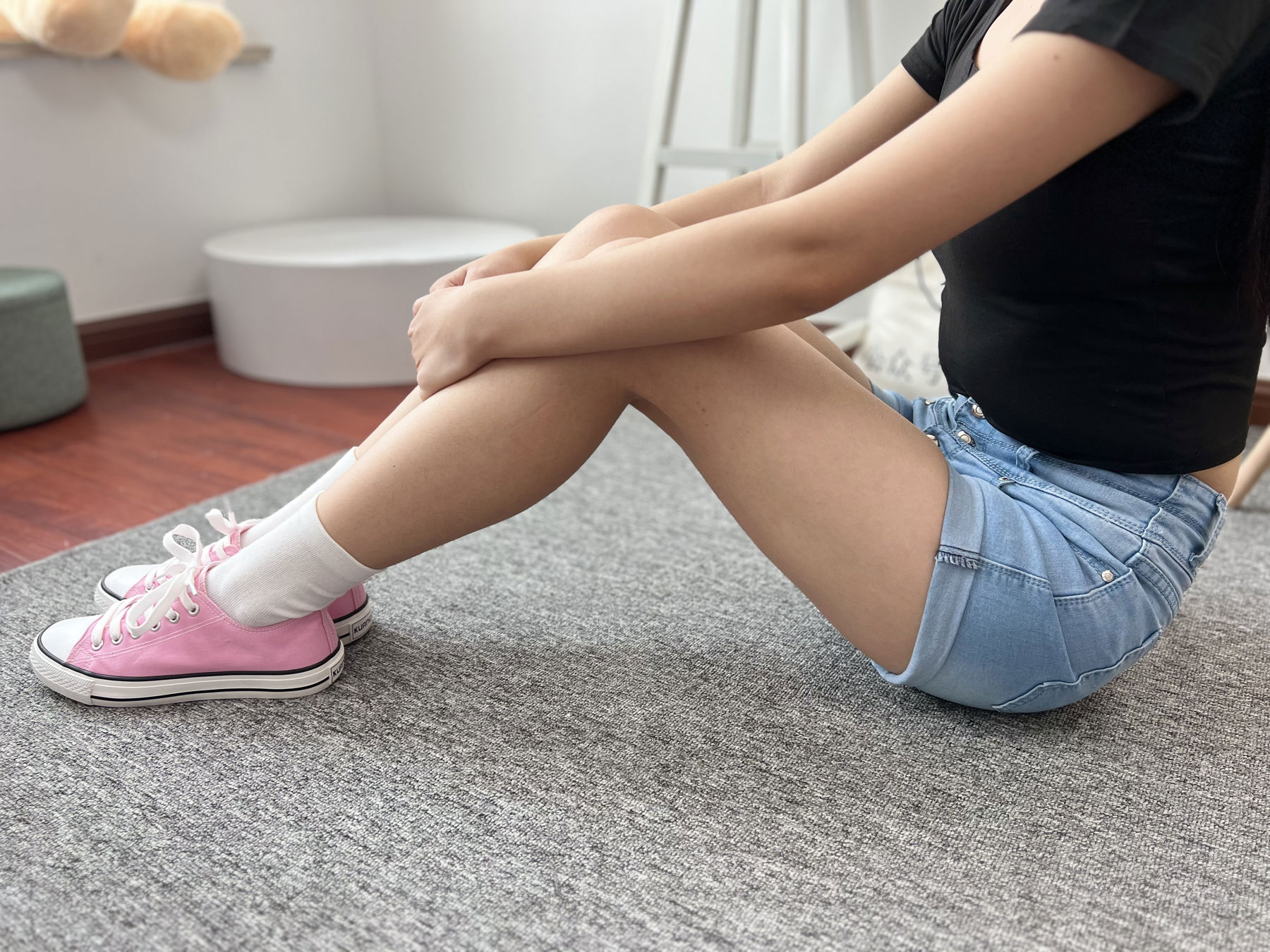 三禾摄影 No.026 牛仔短裤 棉袜 帆布鞋/(176P)