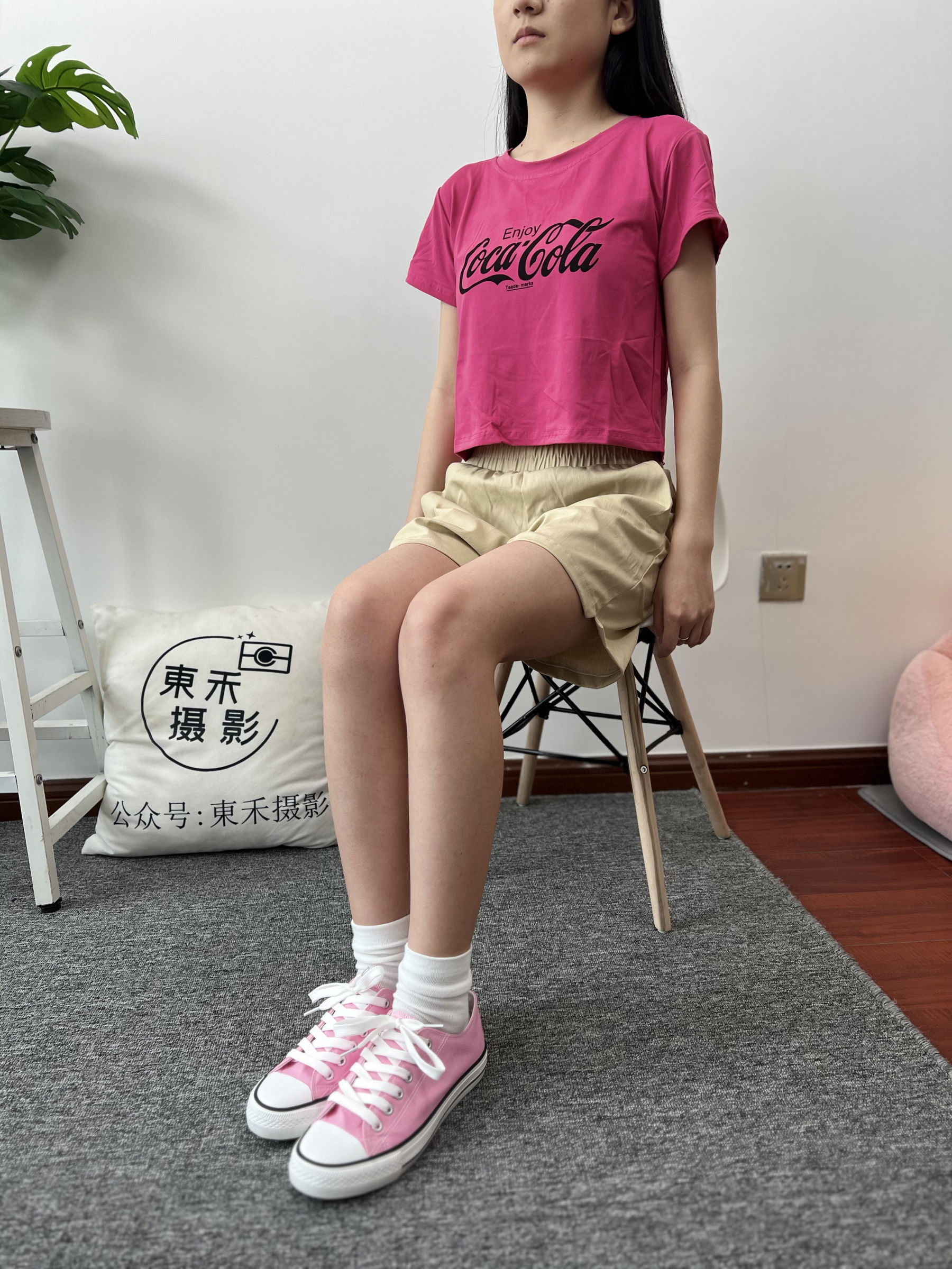 三禾摄影 No.025 休闲短裤 棉袜 帆布鞋/(182P)