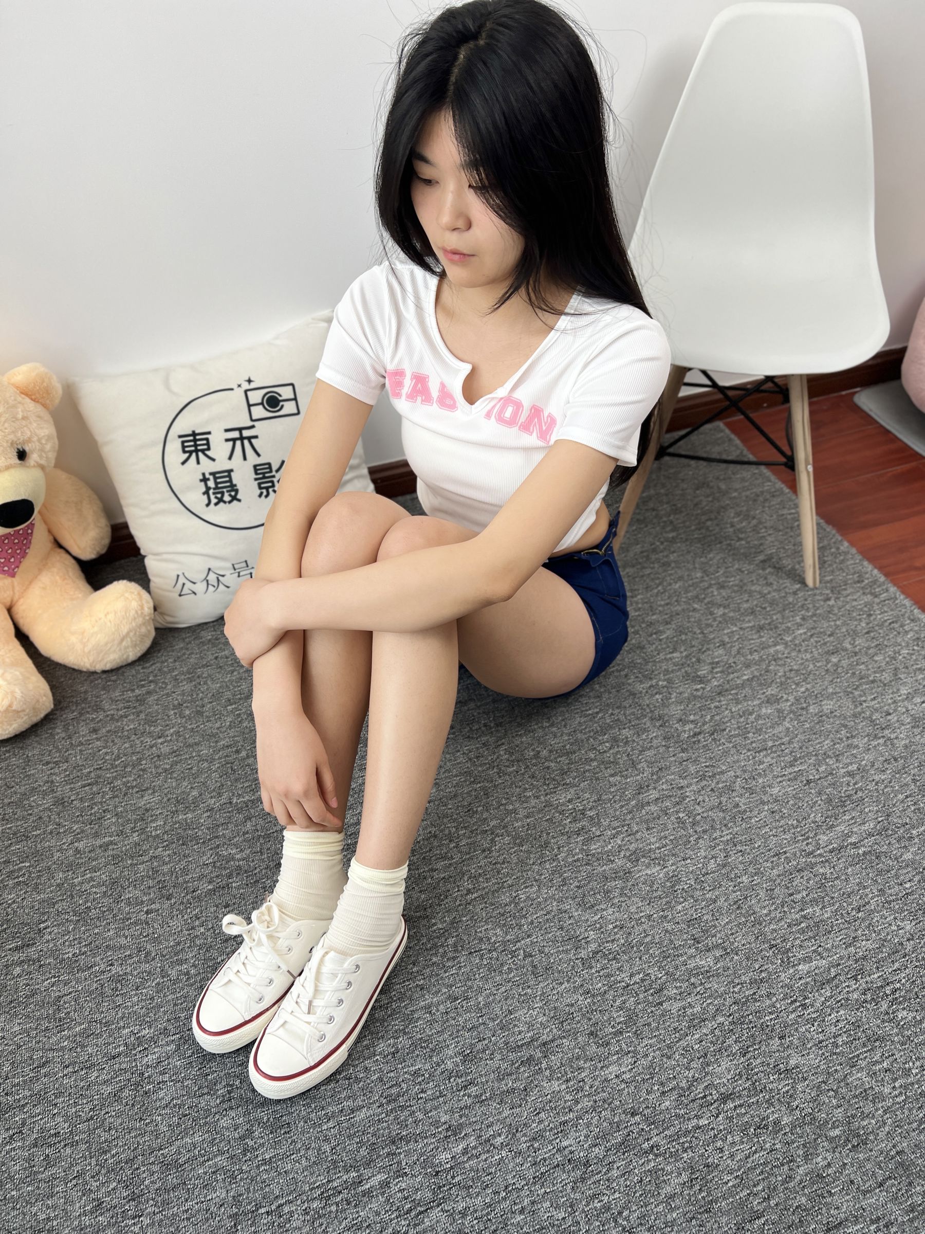 三禾摄影 No.027 牛仔短裤 棉袜 帆布鞋/(213P)