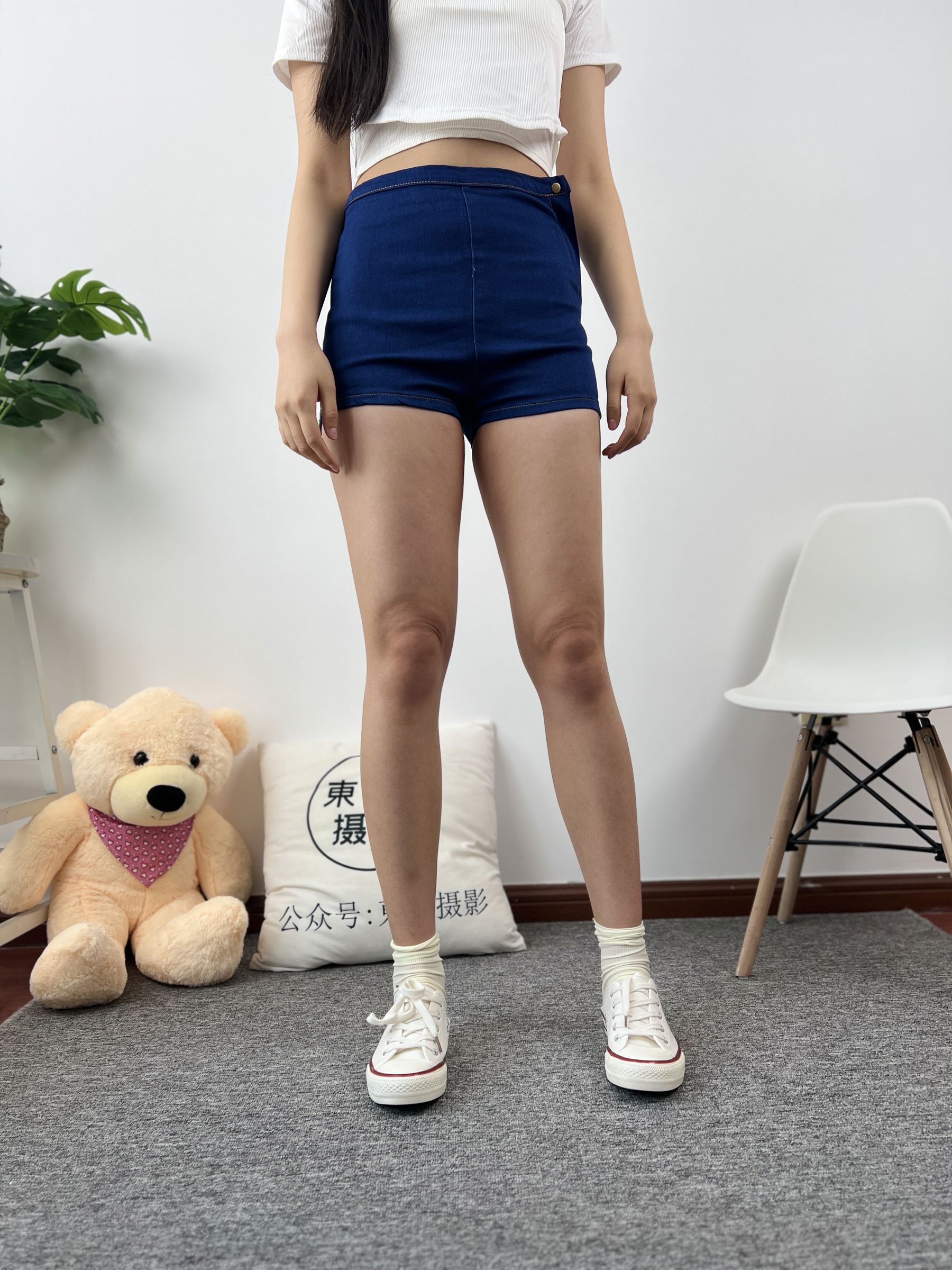 三禾摄影 No.027 牛仔短裤 棉袜 帆布鞋/(213P)