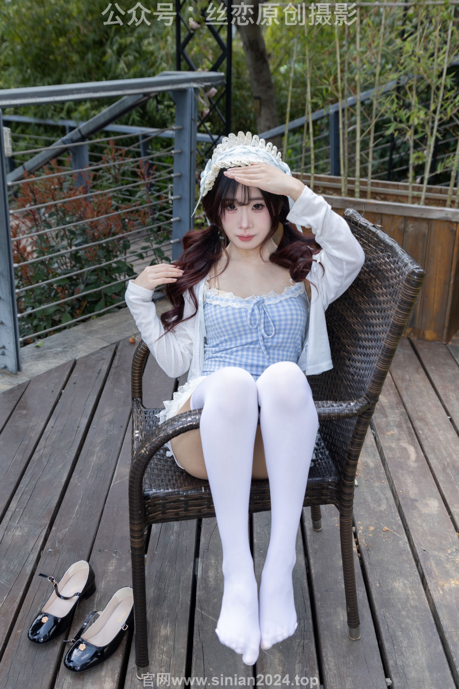 丝恋摄影 No.007 小梦 - 白色JK 超短裙 白色丝袜 黑色皮鞋/(285P)