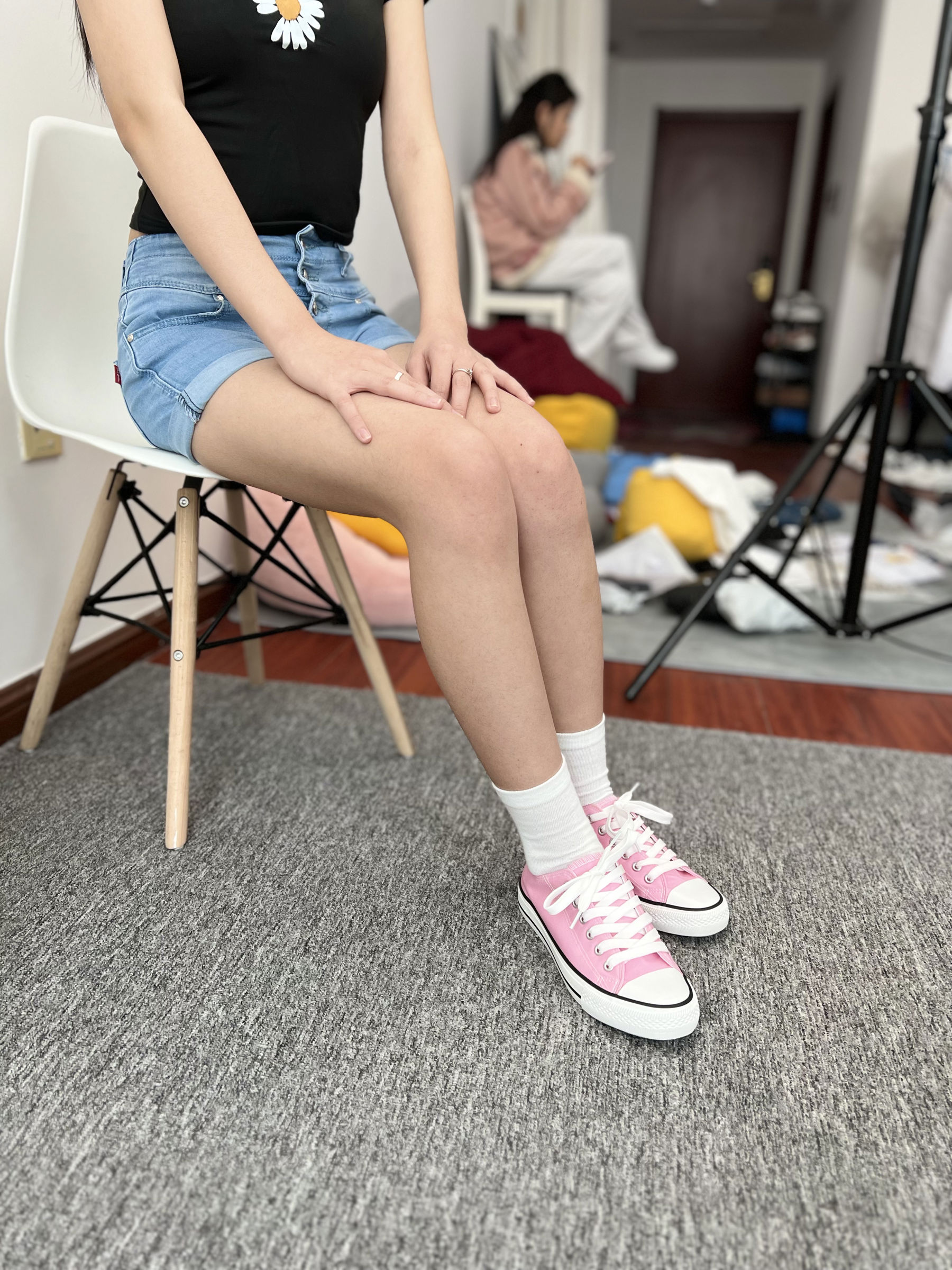 三禾摄影 No.026 牛仔短裤 棉袜 帆布鞋/(176P)