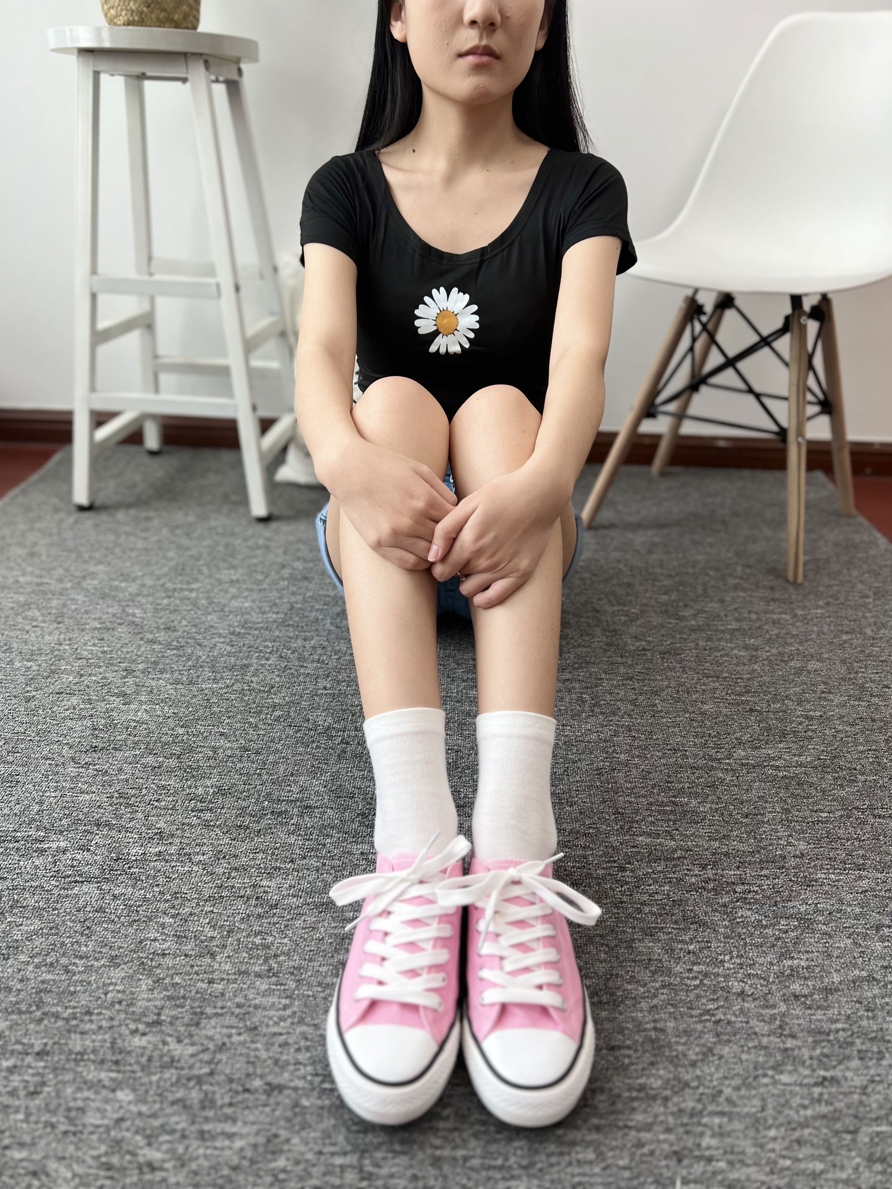 三禾摄影 No.026 牛仔短裤 棉袜 帆布鞋/(176P)