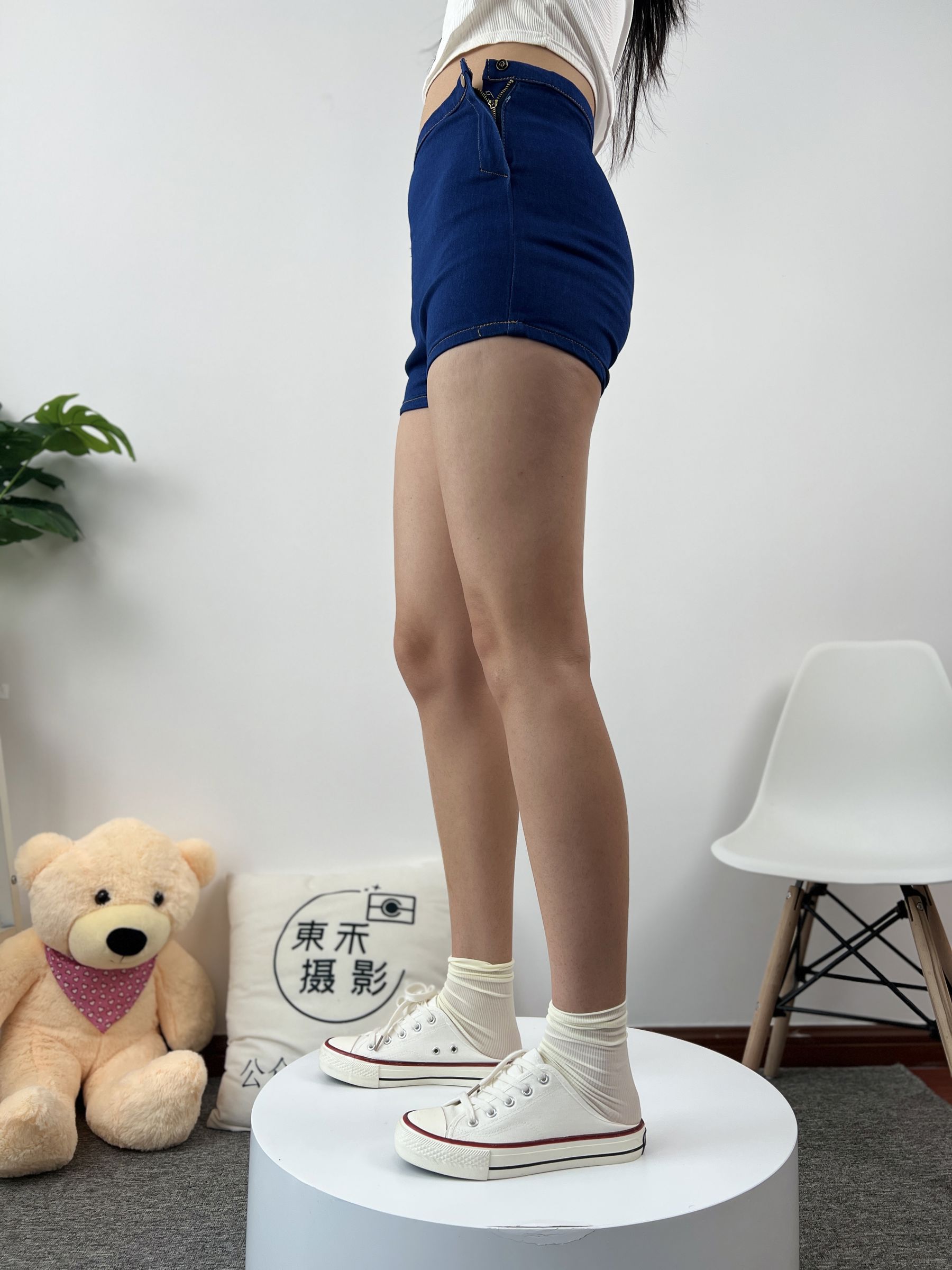 三禾摄影 No.027 牛仔短裤 棉袜 帆布鞋/(213P)