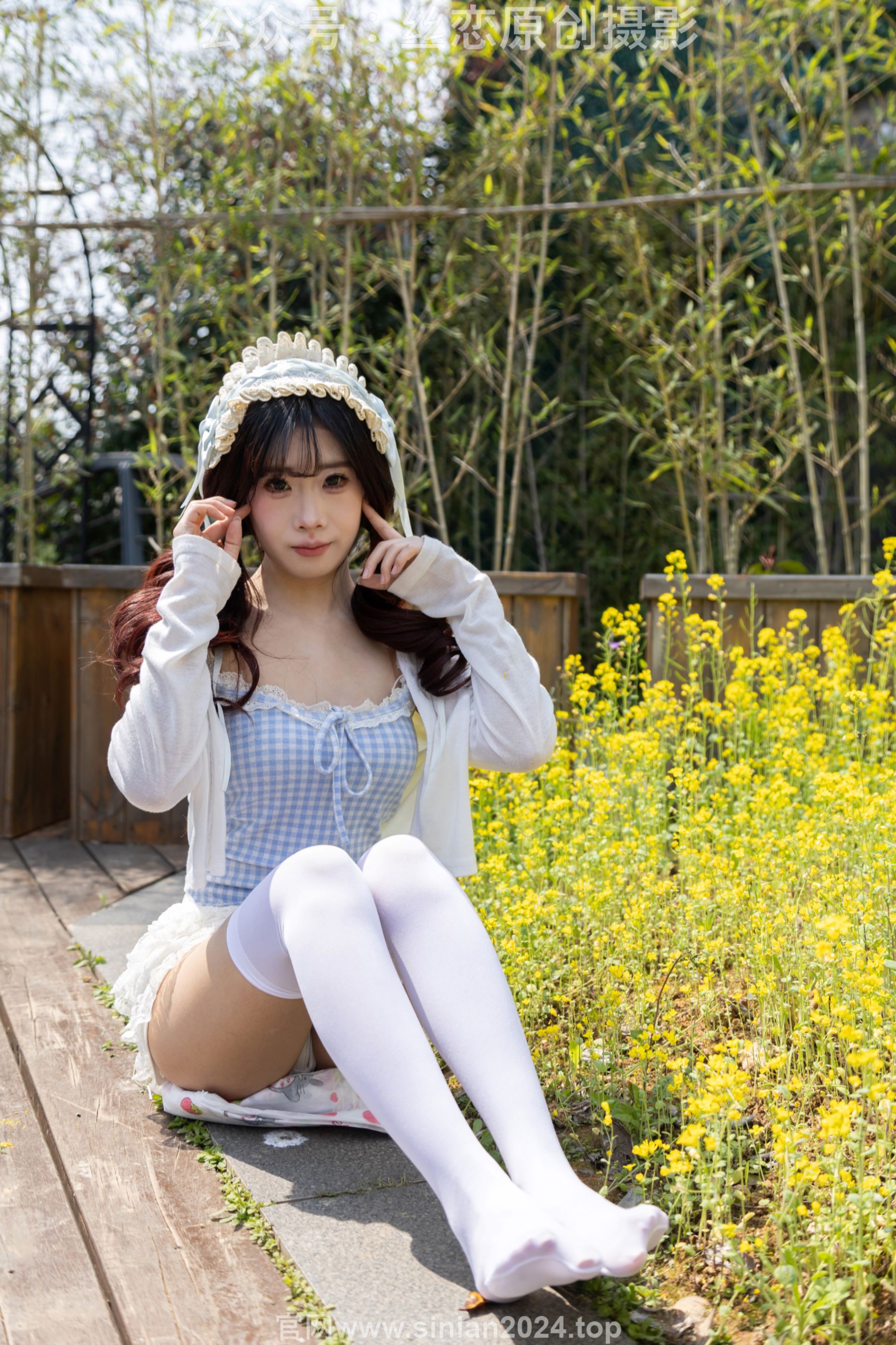 丝恋摄影 No.007 小梦 - 白色JK 超短裙 白色丝袜 黑色皮鞋/(285P)