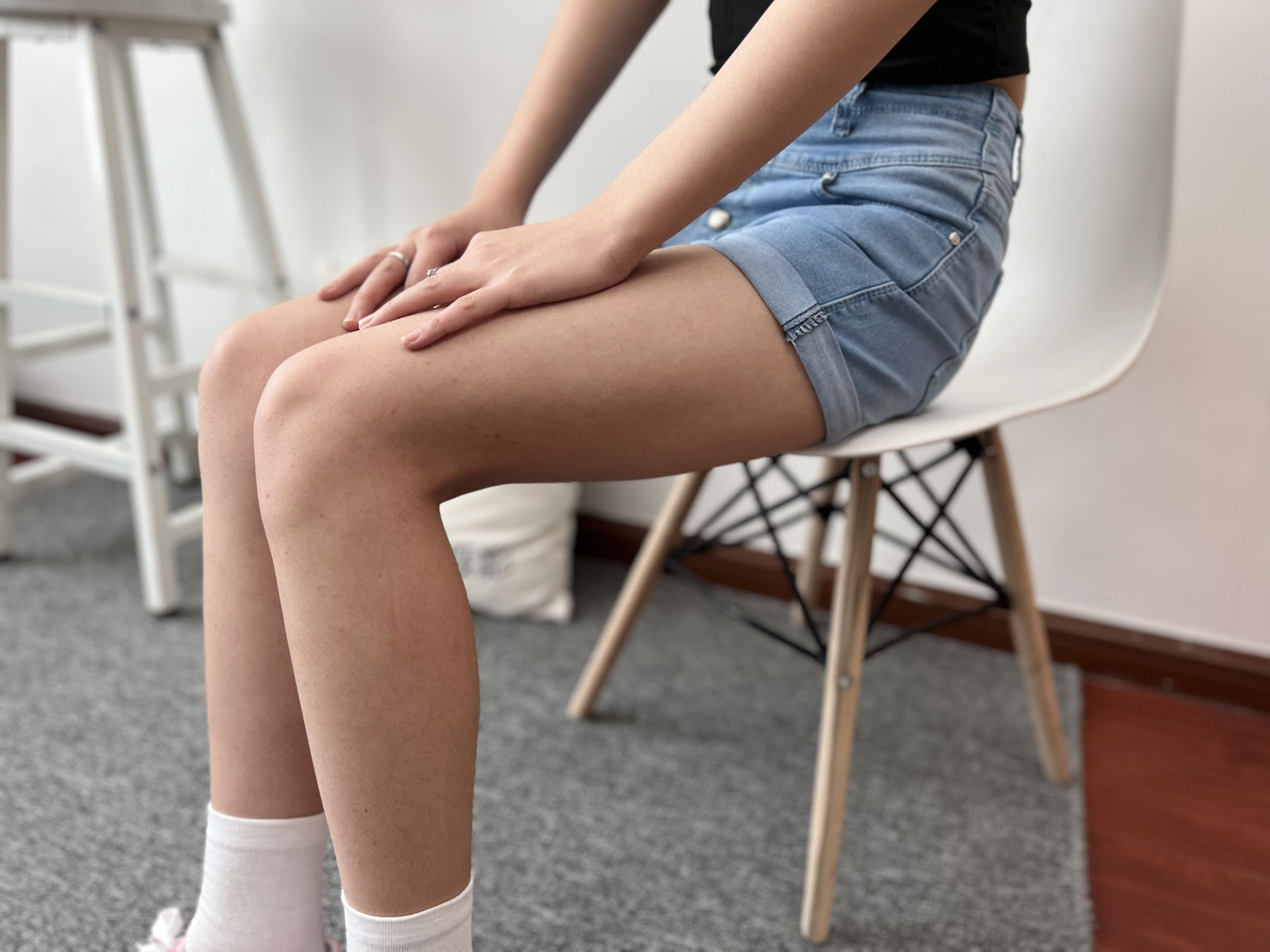 三禾摄影 No.026 牛仔短裤 棉袜 帆布鞋/(176P)