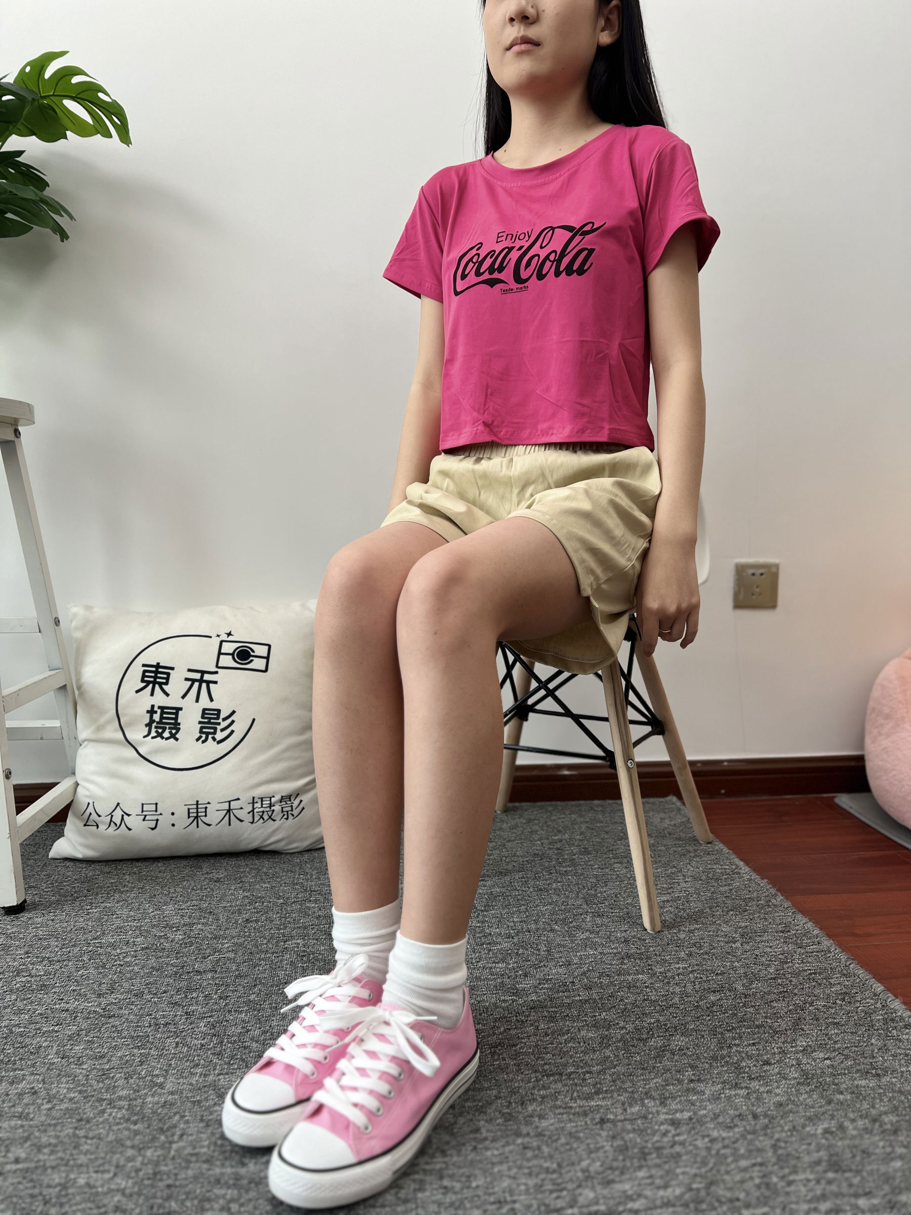 三禾摄影 No.025 休闲短裤 棉袜 帆布鞋/(182P)