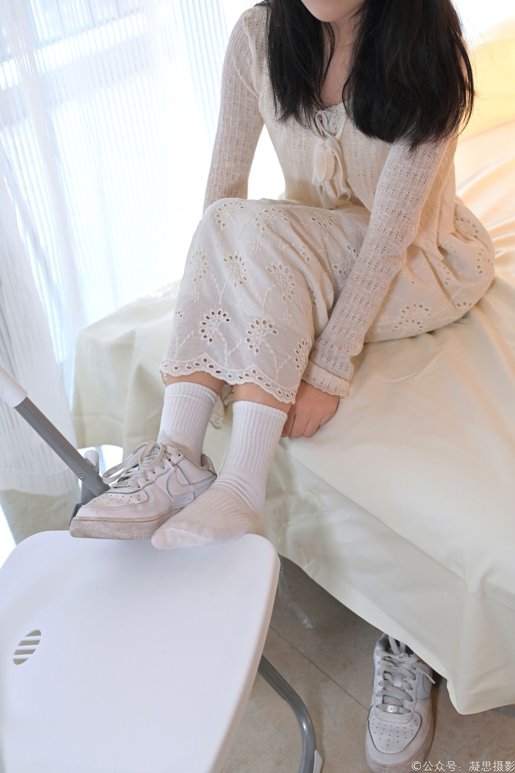 凝思摄影 No.005 琦琦 - 连衣裙、短白袜、平底鞋/(134P)