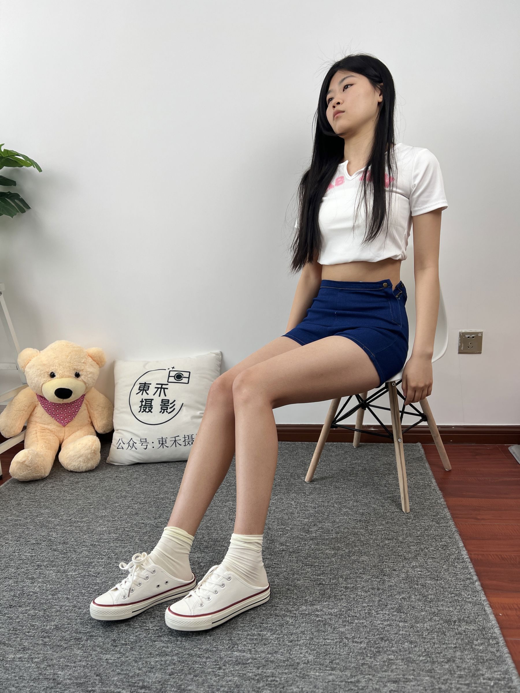 三禾摄影 No.027 牛仔短裤 棉袜 帆布鞋/(213P)