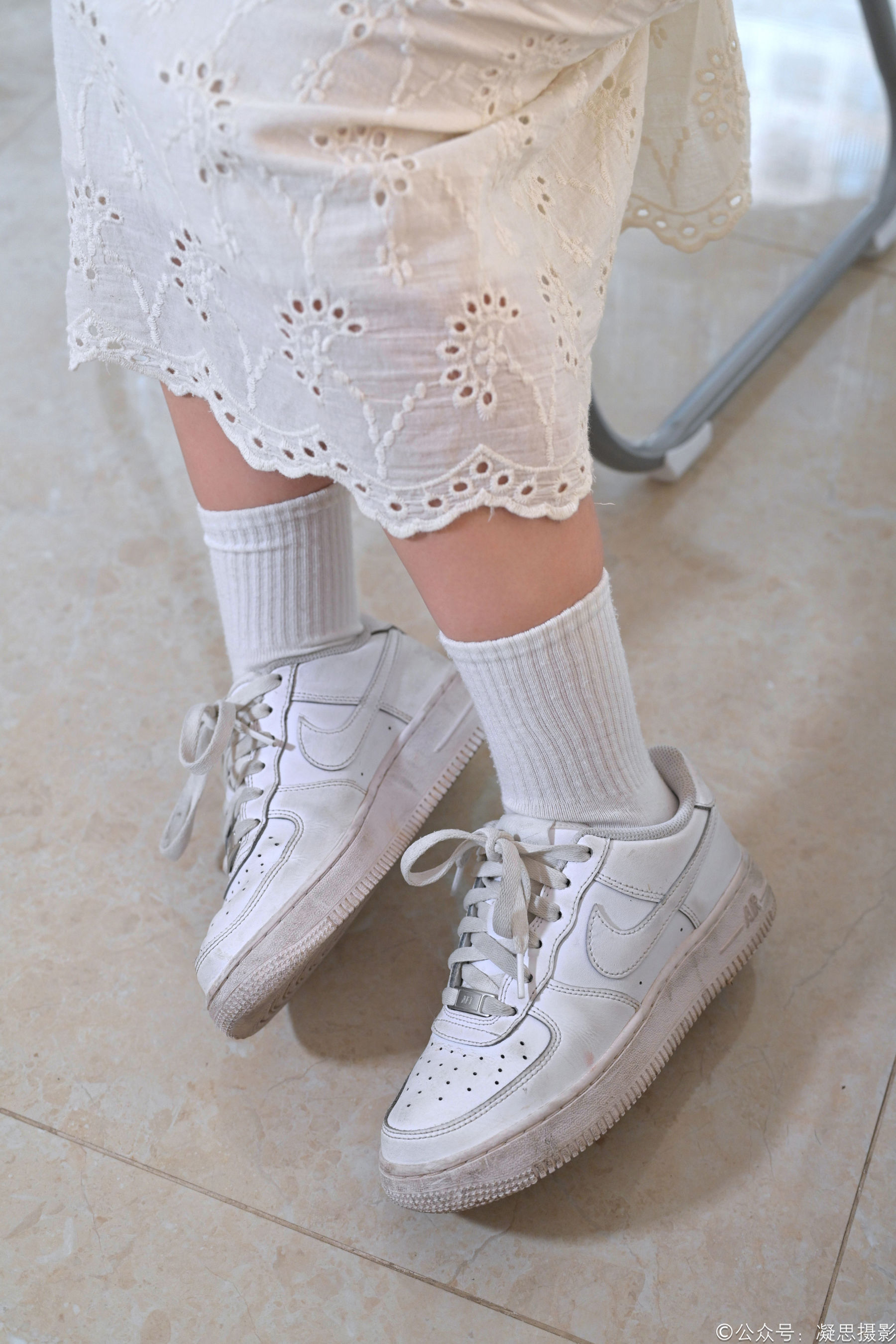 凝思摄影 No.005 琦琦 - 连衣裙、短白袜、平底鞋/(134P)