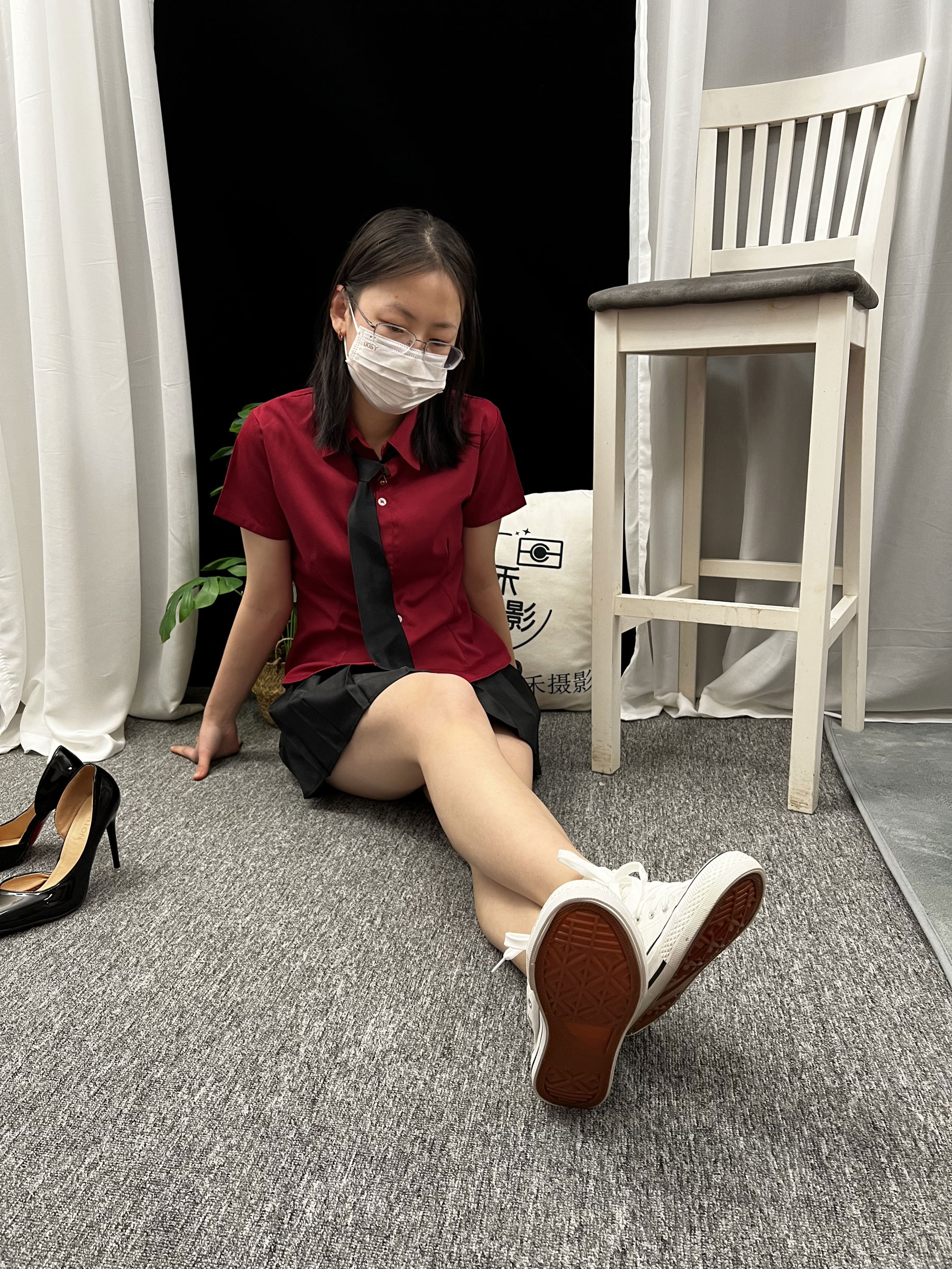 三禾摄影 No.021 短裙 凉拖 帆布鞋 高跟/(217P)