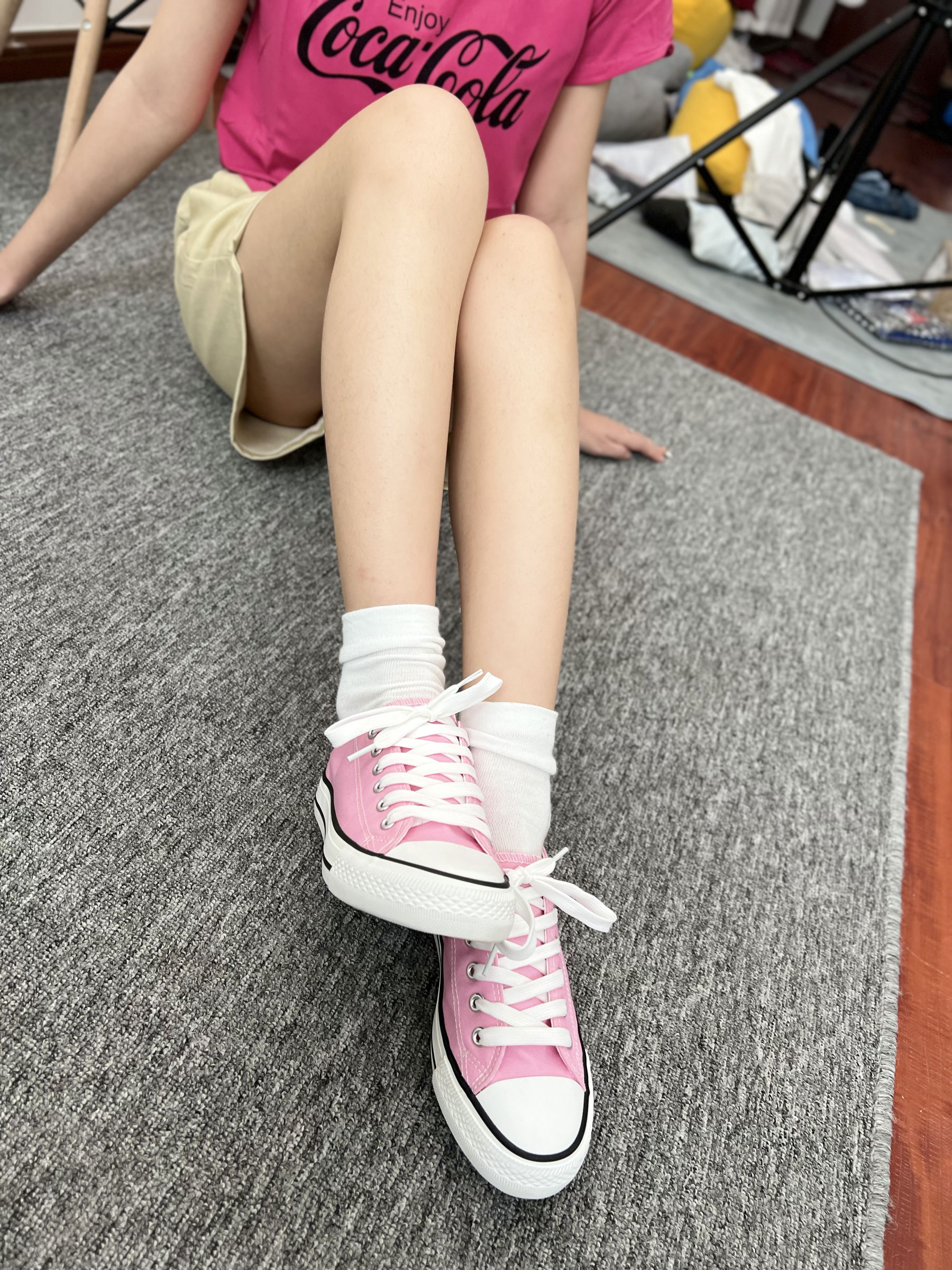 三禾摄影 No.025 休闲短裤 棉袜 帆布鞋/(182P)