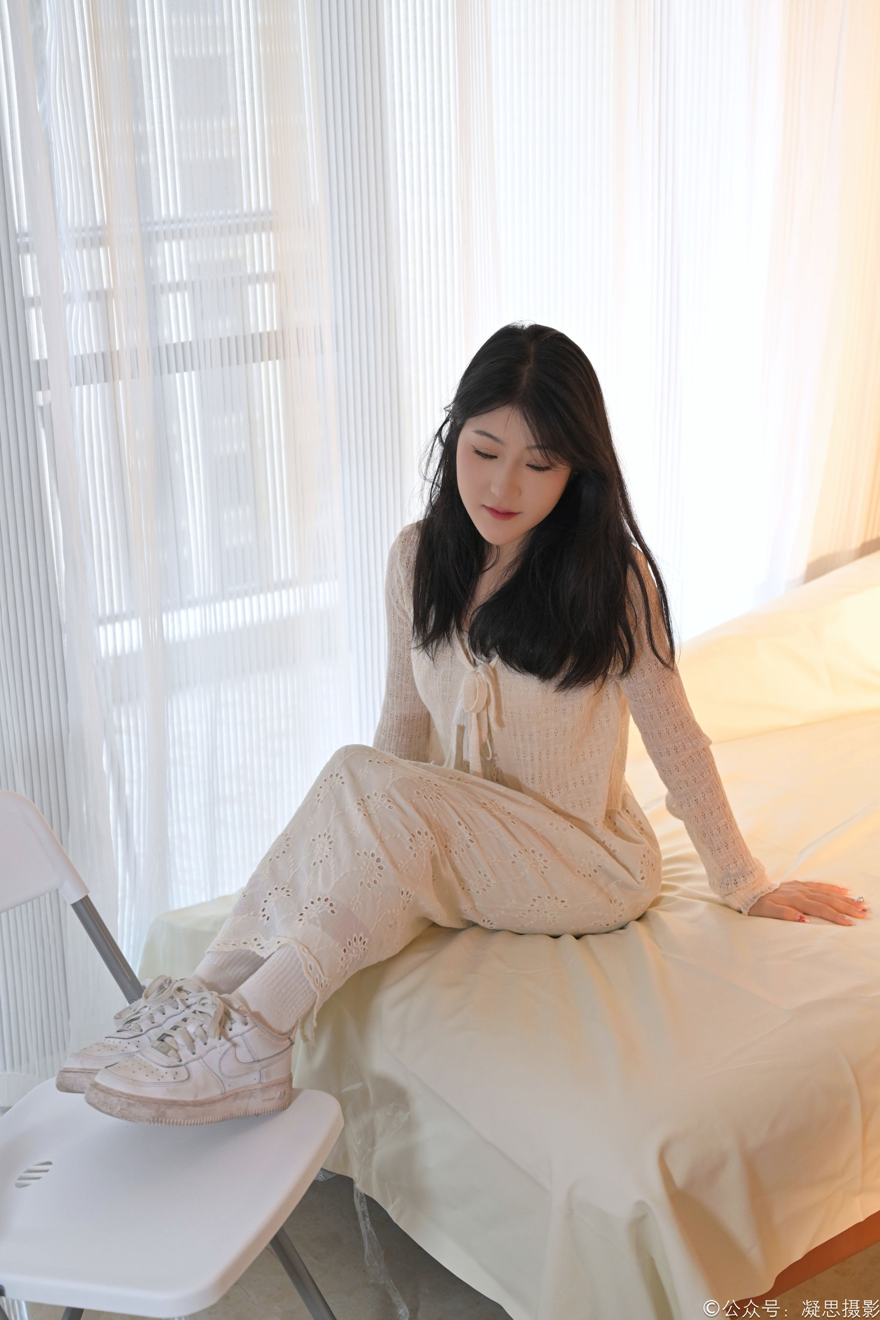 凝思摄影 No.005 琦琦 - 连衣裙、短白袜、平底鞋/(134P)