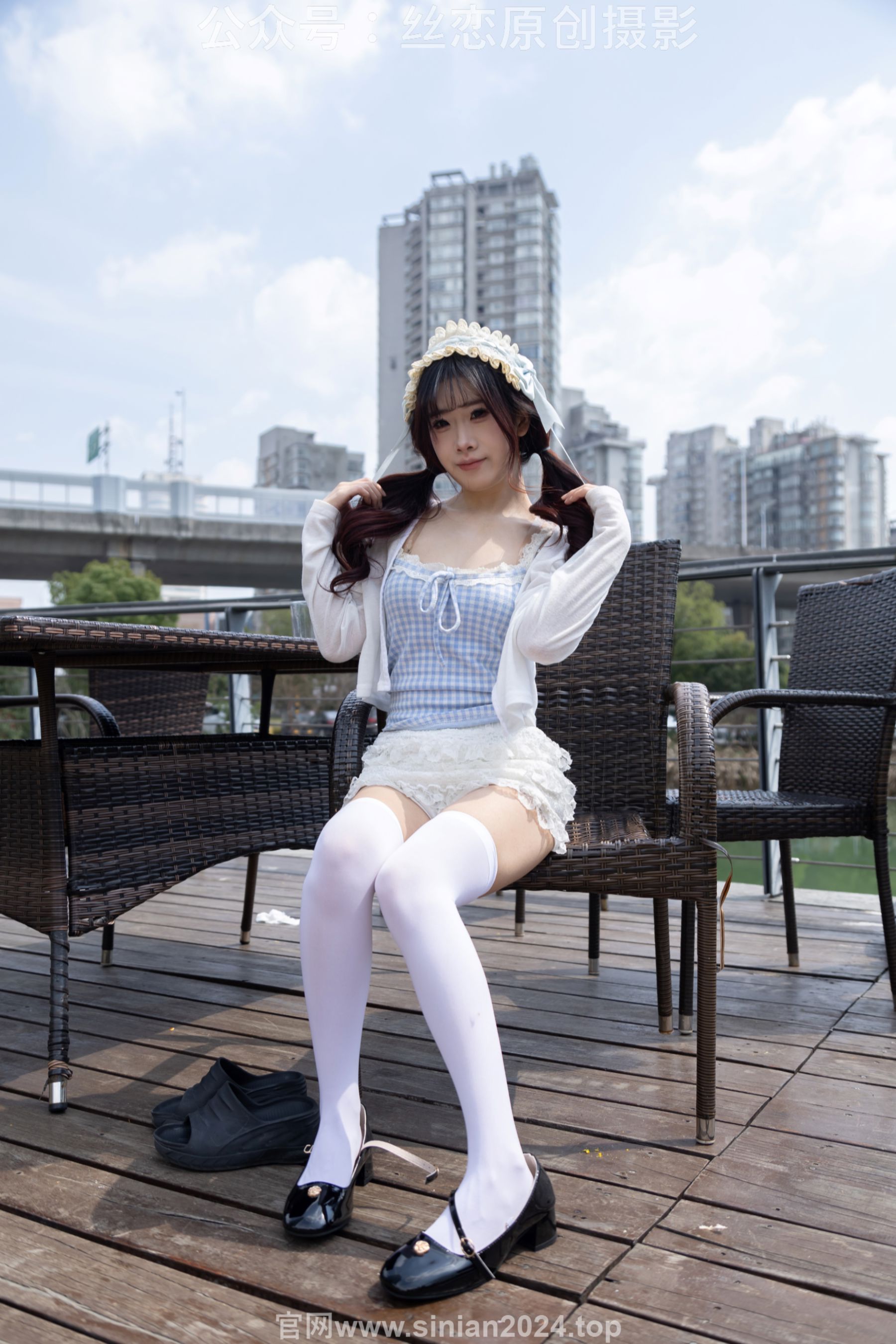 丝恋摄影 No.007 小梦 - 白色JK 超短裙 白色丝袜 黑色皮鞋/(285P)