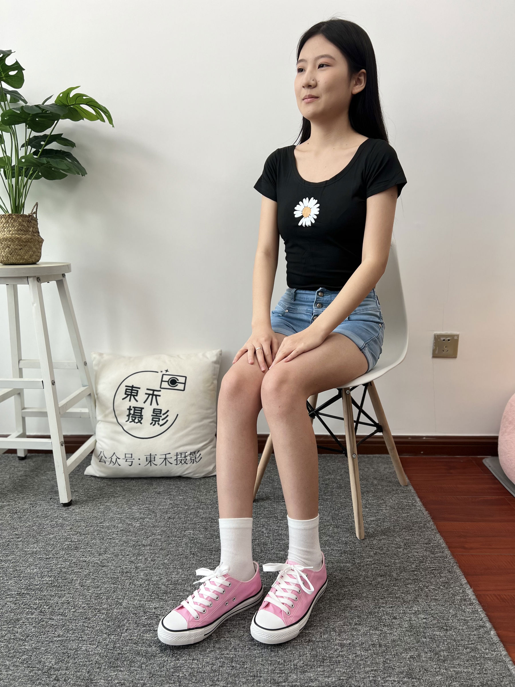 三禾摄影 No.026 牛仔短裤 棉袜 帆布鞋/(176P)