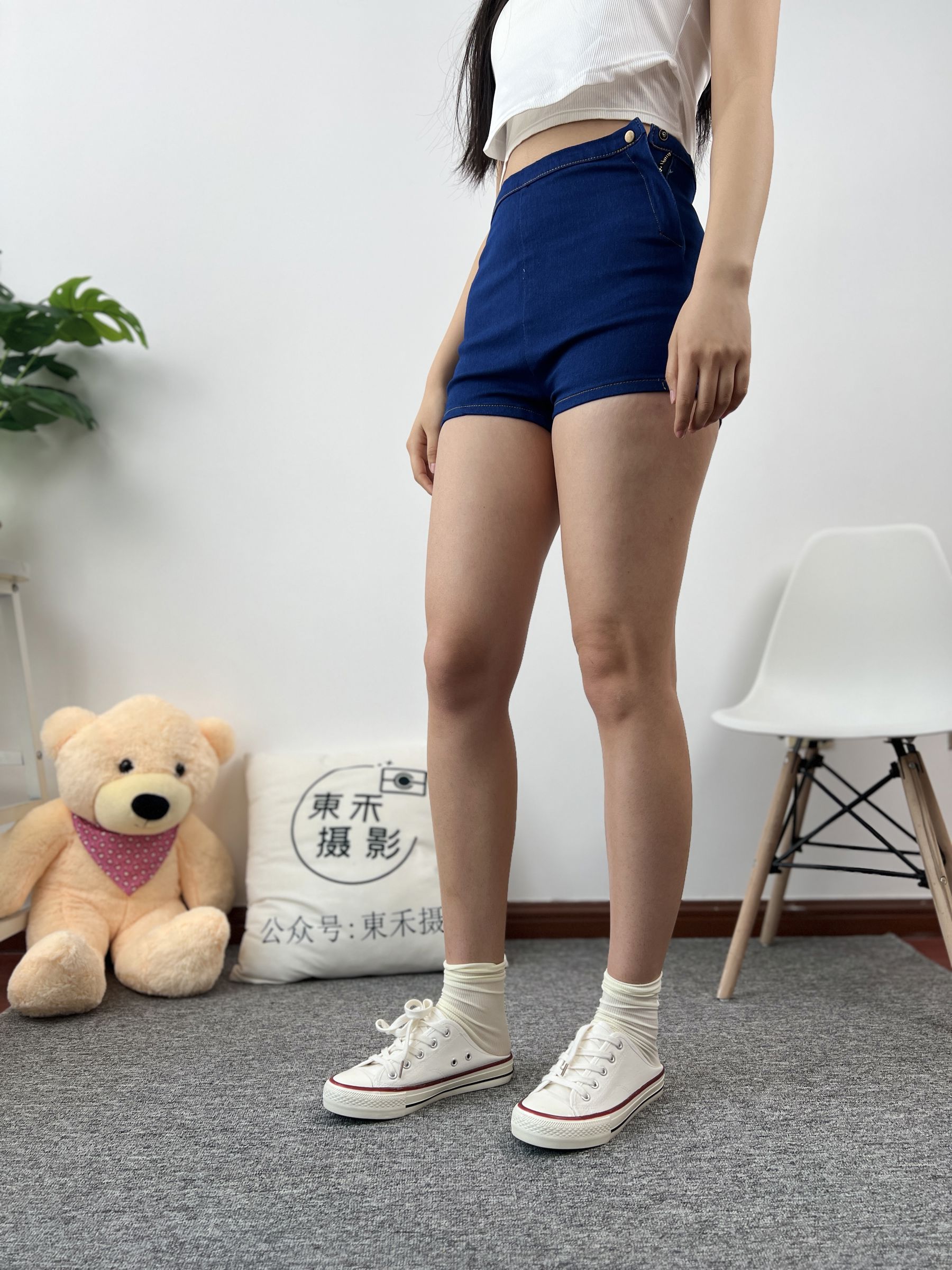 三禾摄影 No.027 牛仔短裤 棉袜 帆布鞋/(213P)