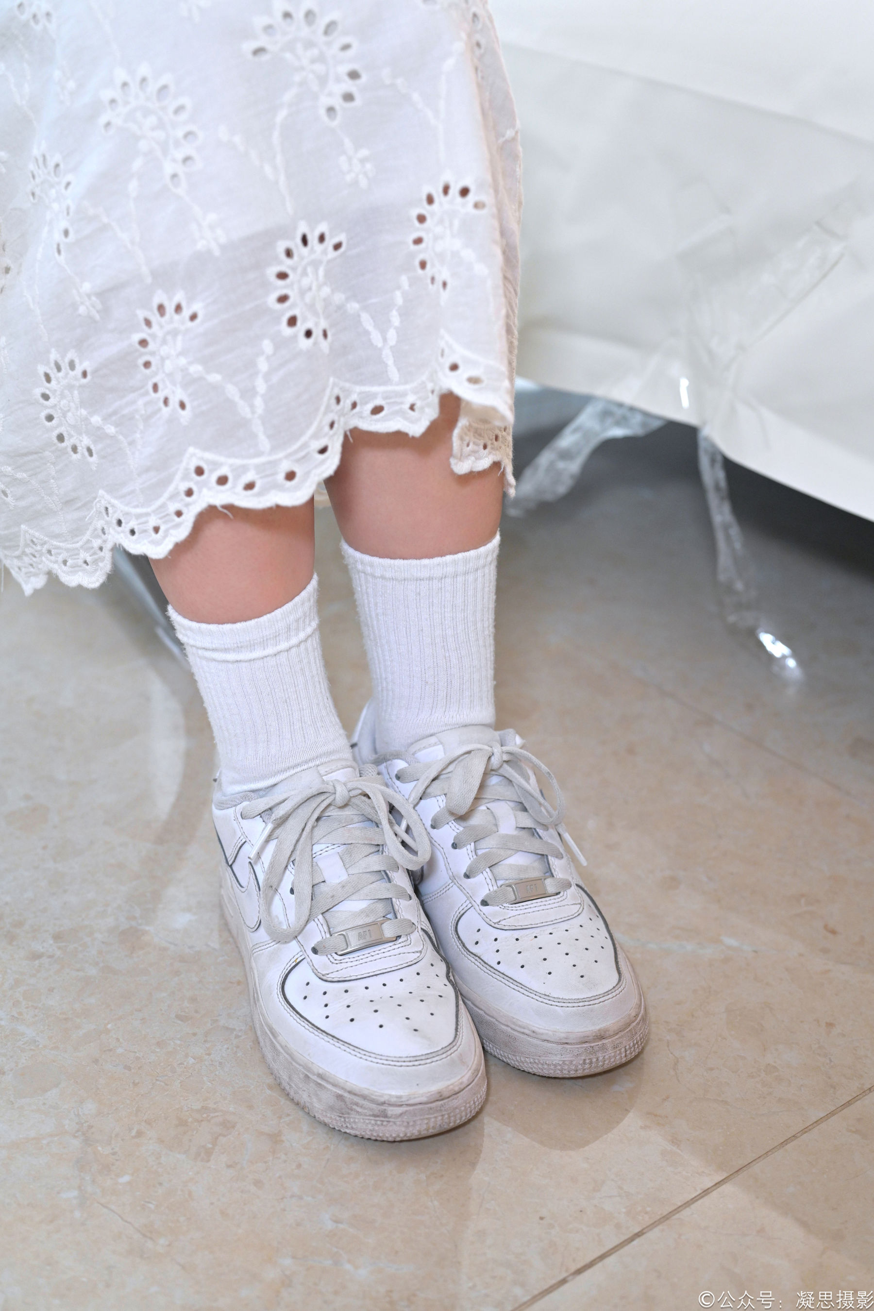 凝思摄影 No.005 琦琦 - 连衣裙、短白袜、平底鞋/(134P)
