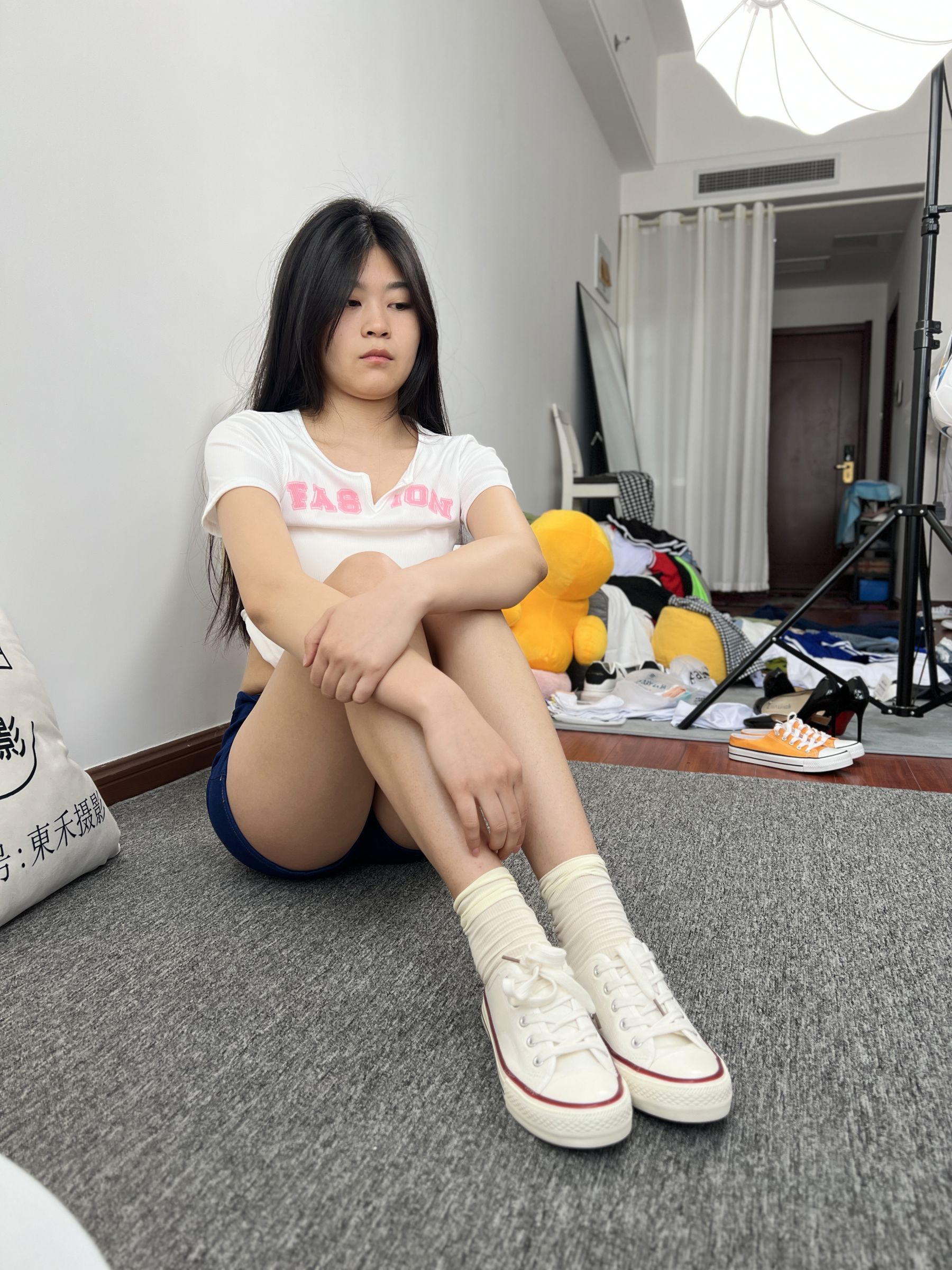 三禾摄影 No.027 牛仔短裤 棉袜 帆布鞋/(213P)