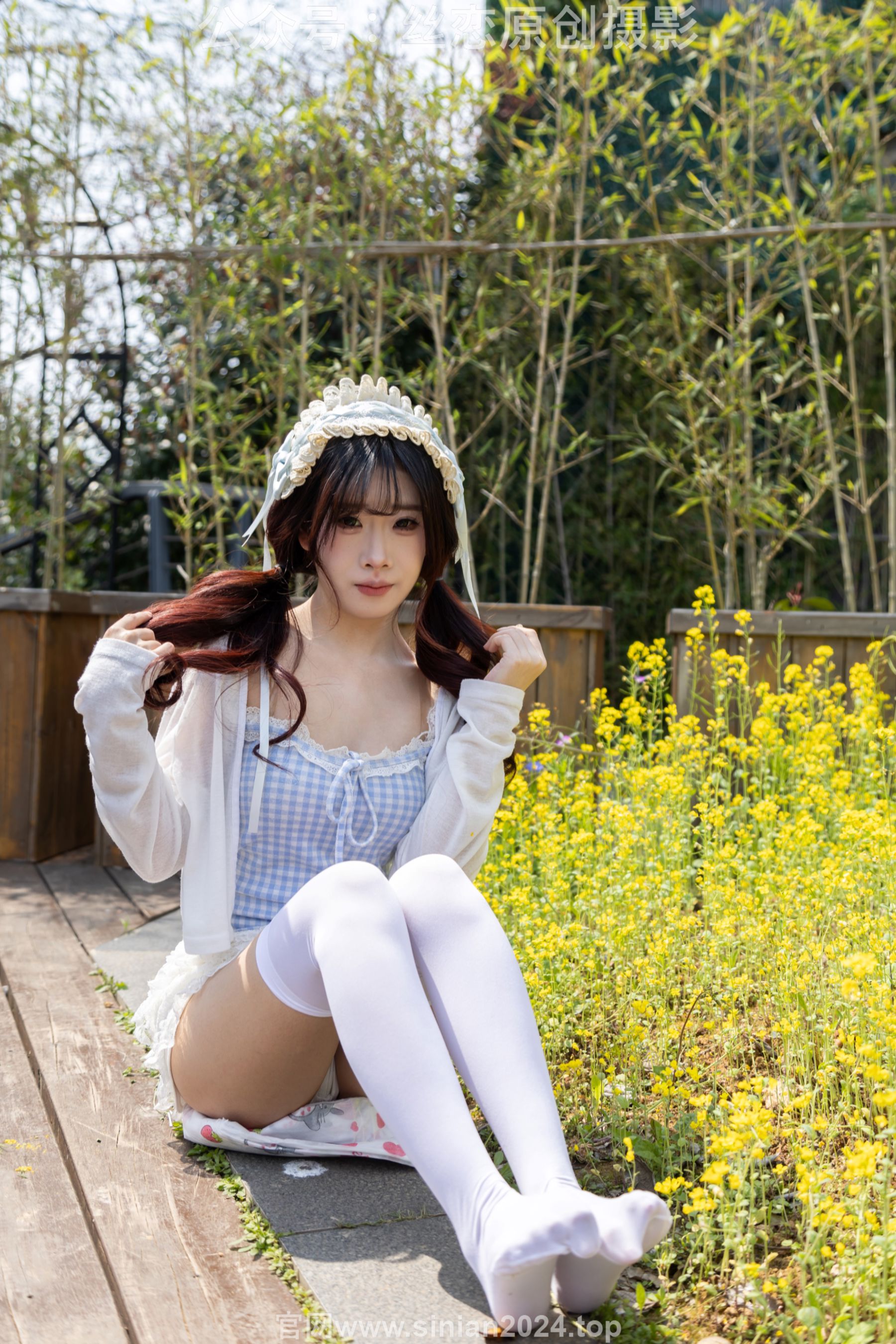 丝恋摄影 No.007 小梦 - 白色JK 超短裙 白色丝袜 黑色皮鞋/(285P)