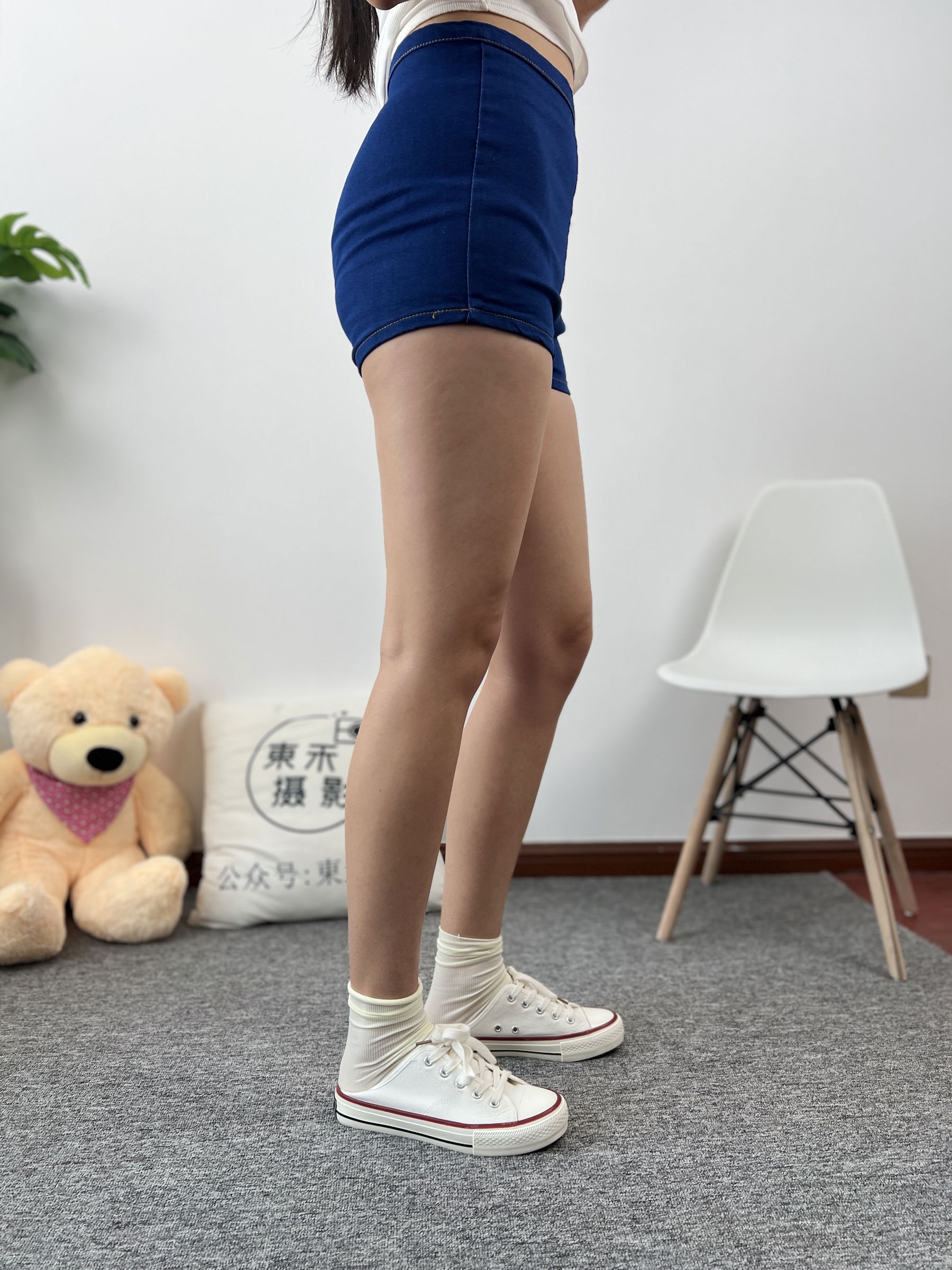 三禾摄影 No.027 牛仔短裤 棉袜 帆布鞋/(213P)