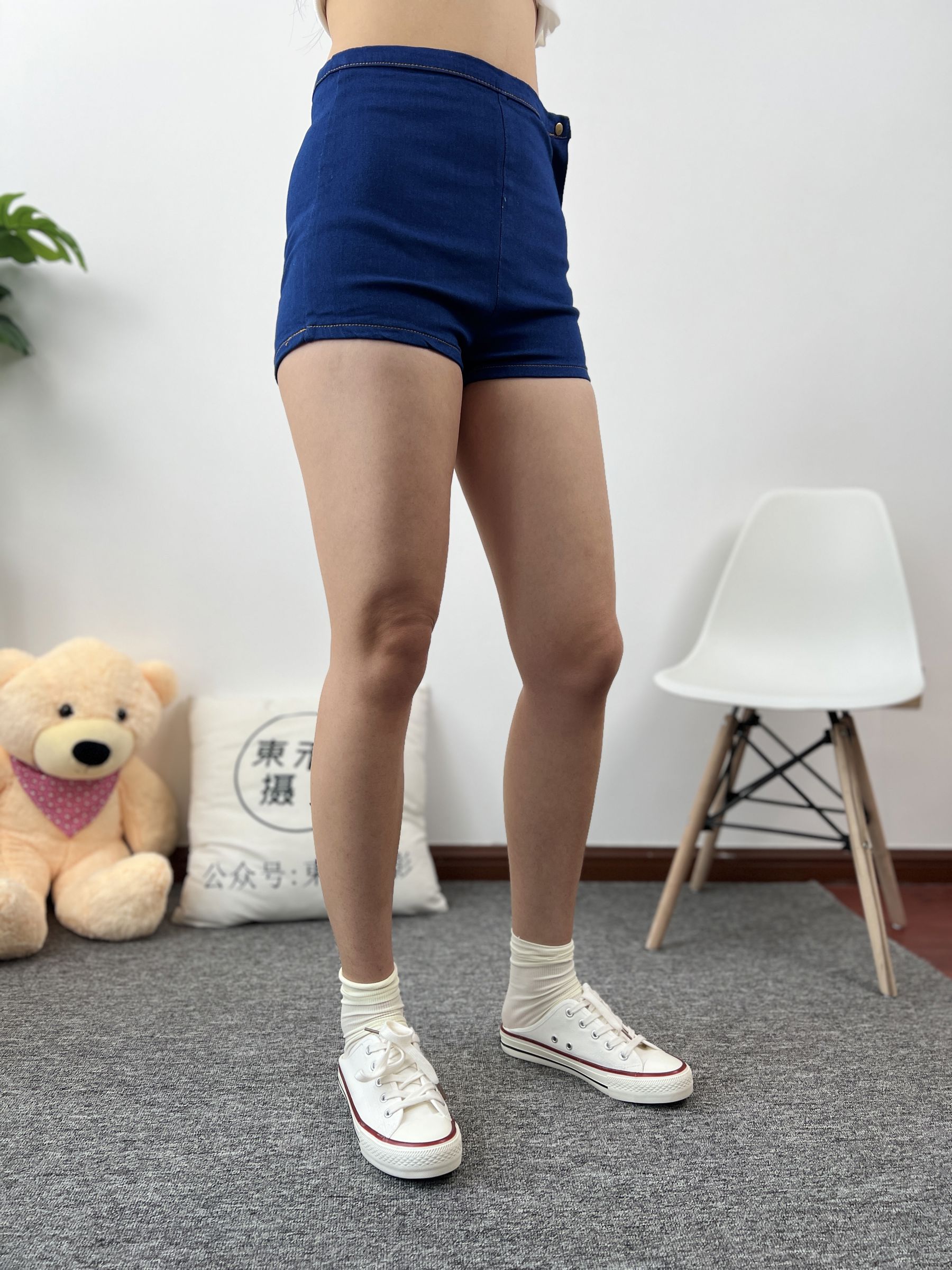 三禾摄影 No.027 牛仔短裤 棉袜 帆布鞋/(213P)