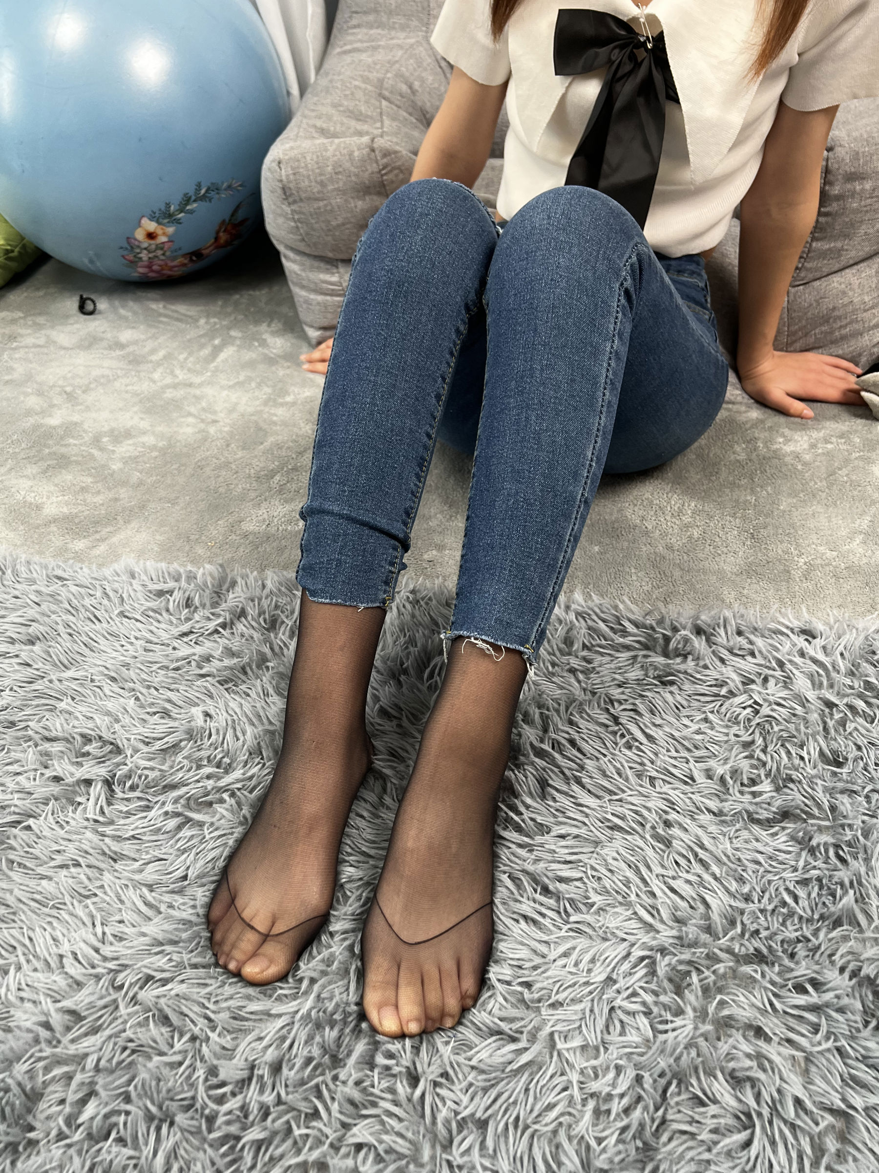 三禾摄影 No.024 牛仔裤里丝 帆布鞋 高跟/(201P)