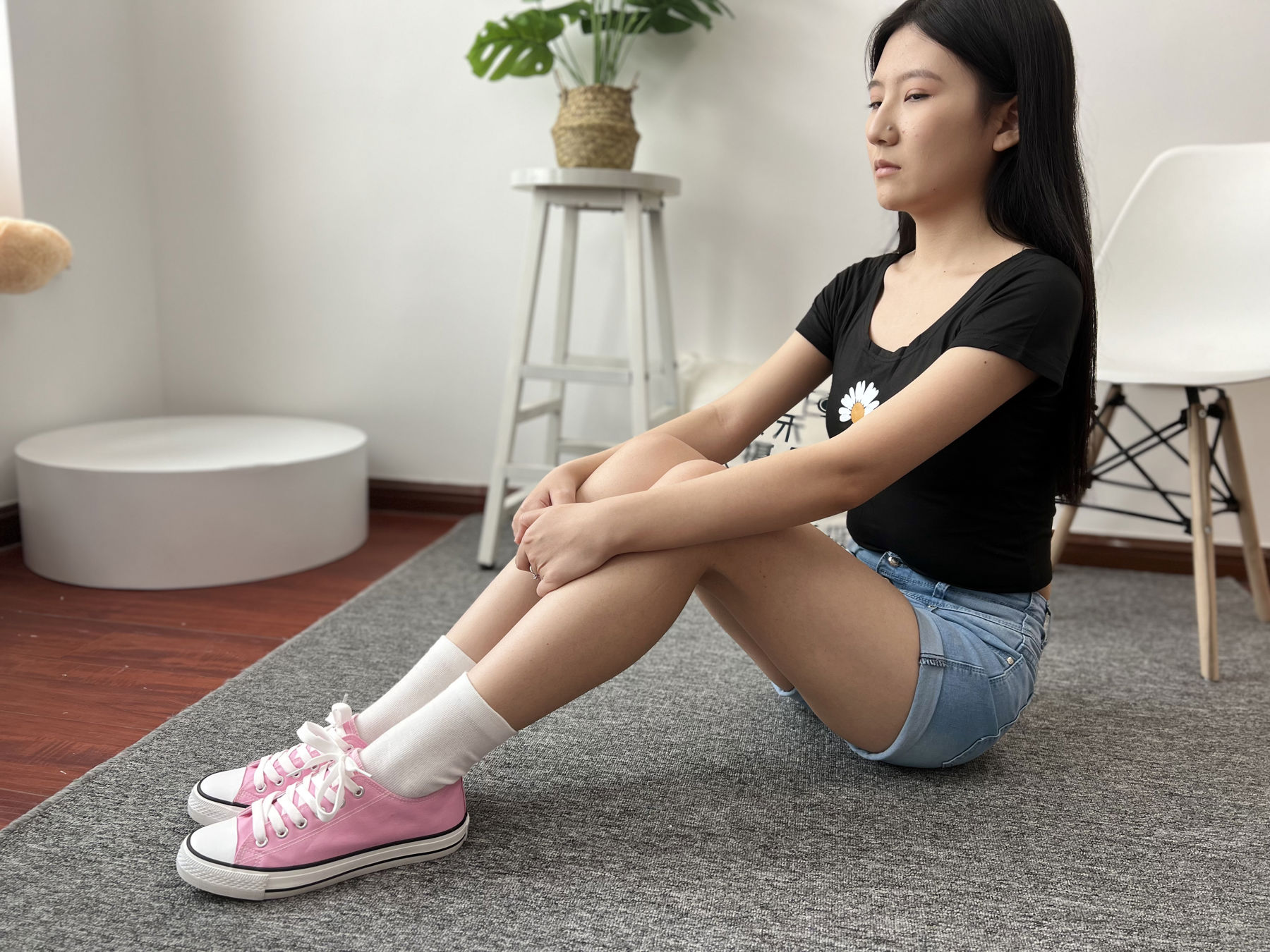 三禾摄影 No.026 牛仔短裤 棉袜 帆布鞋/(176P)