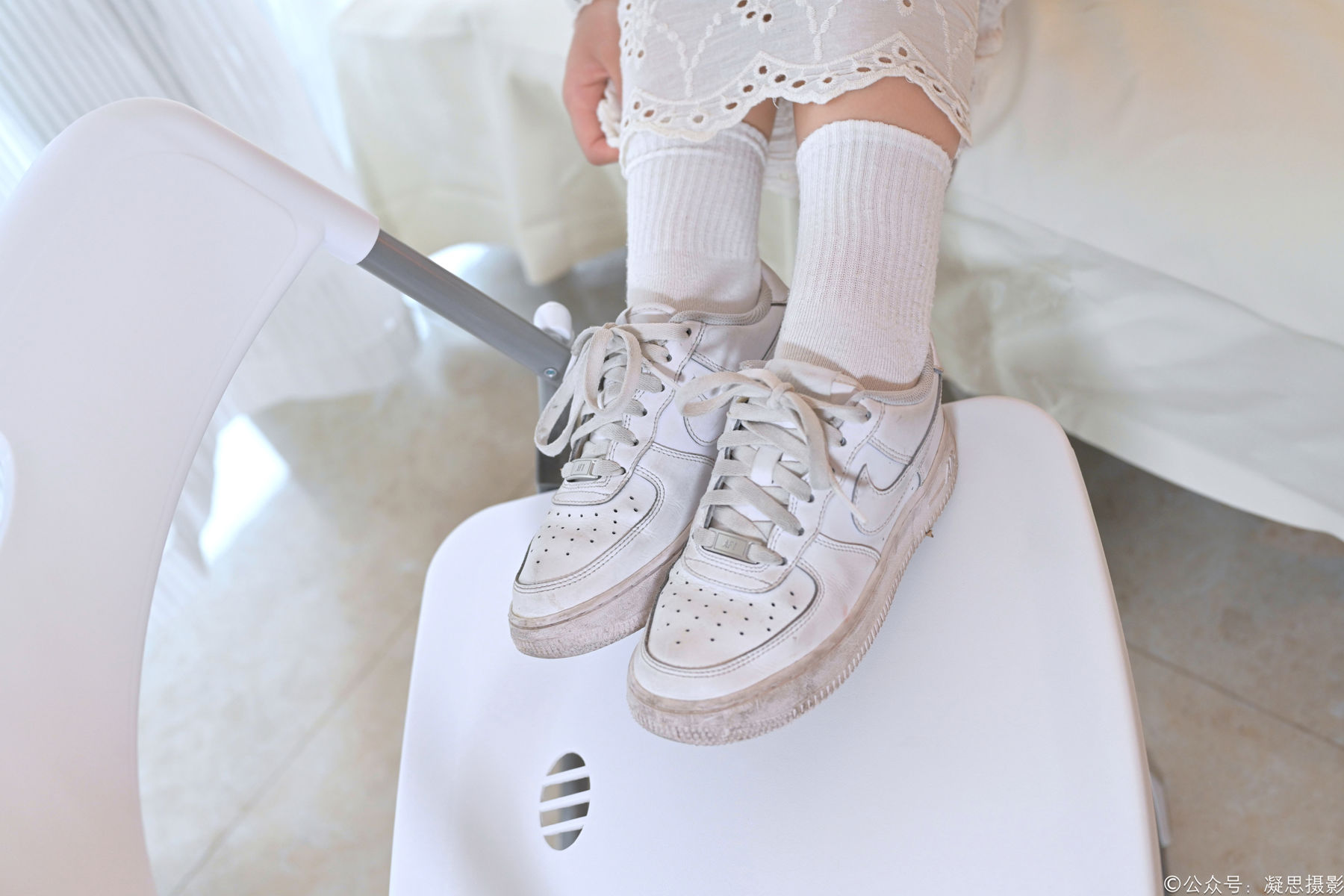 凝思摄影 No.005 琦琦 - 连衣裙、短白袜、平底鞋/(134P)