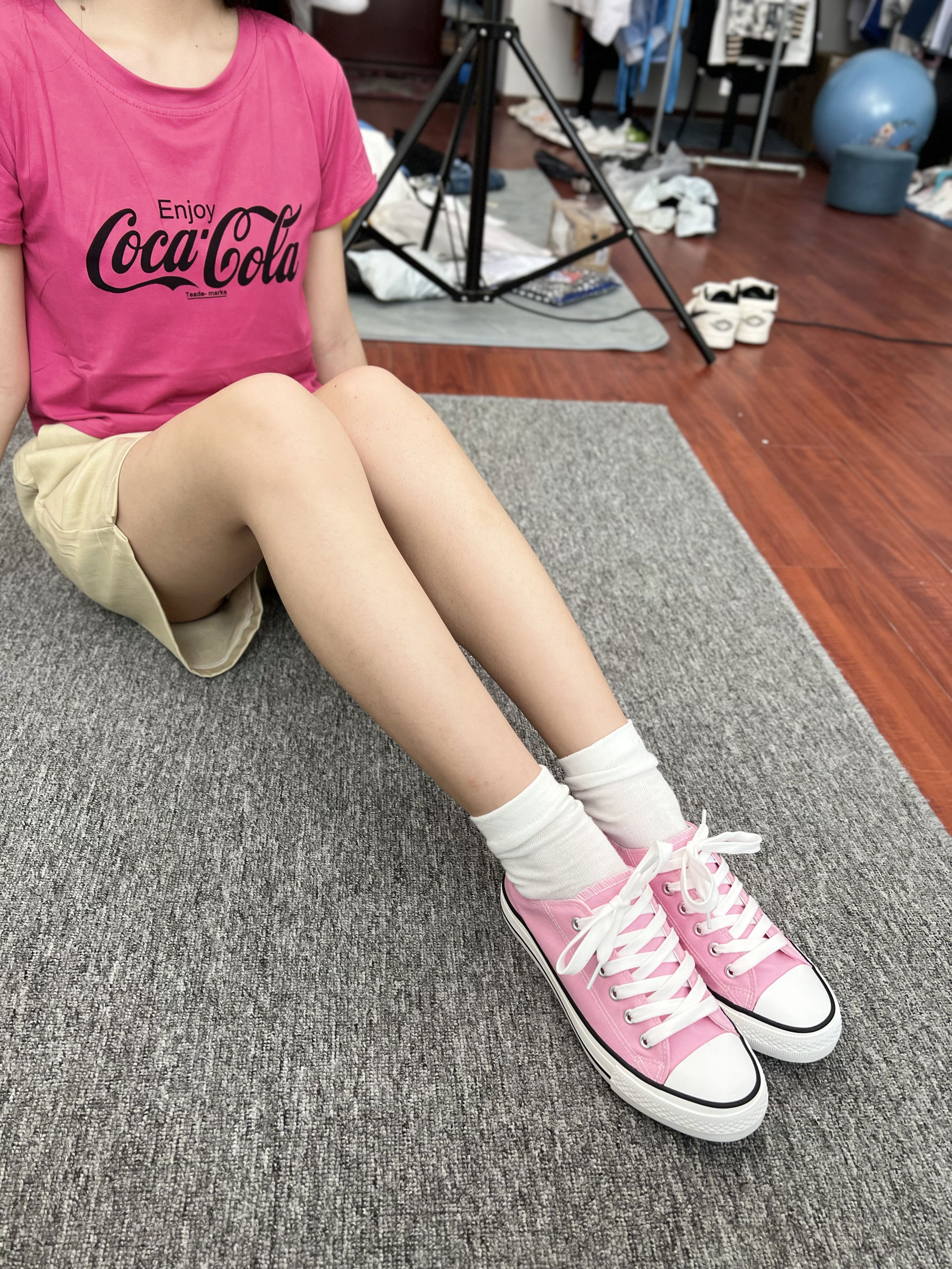 三禾摄影 No.025 休闲短裤 棉袜 帆布鞋/(182P)