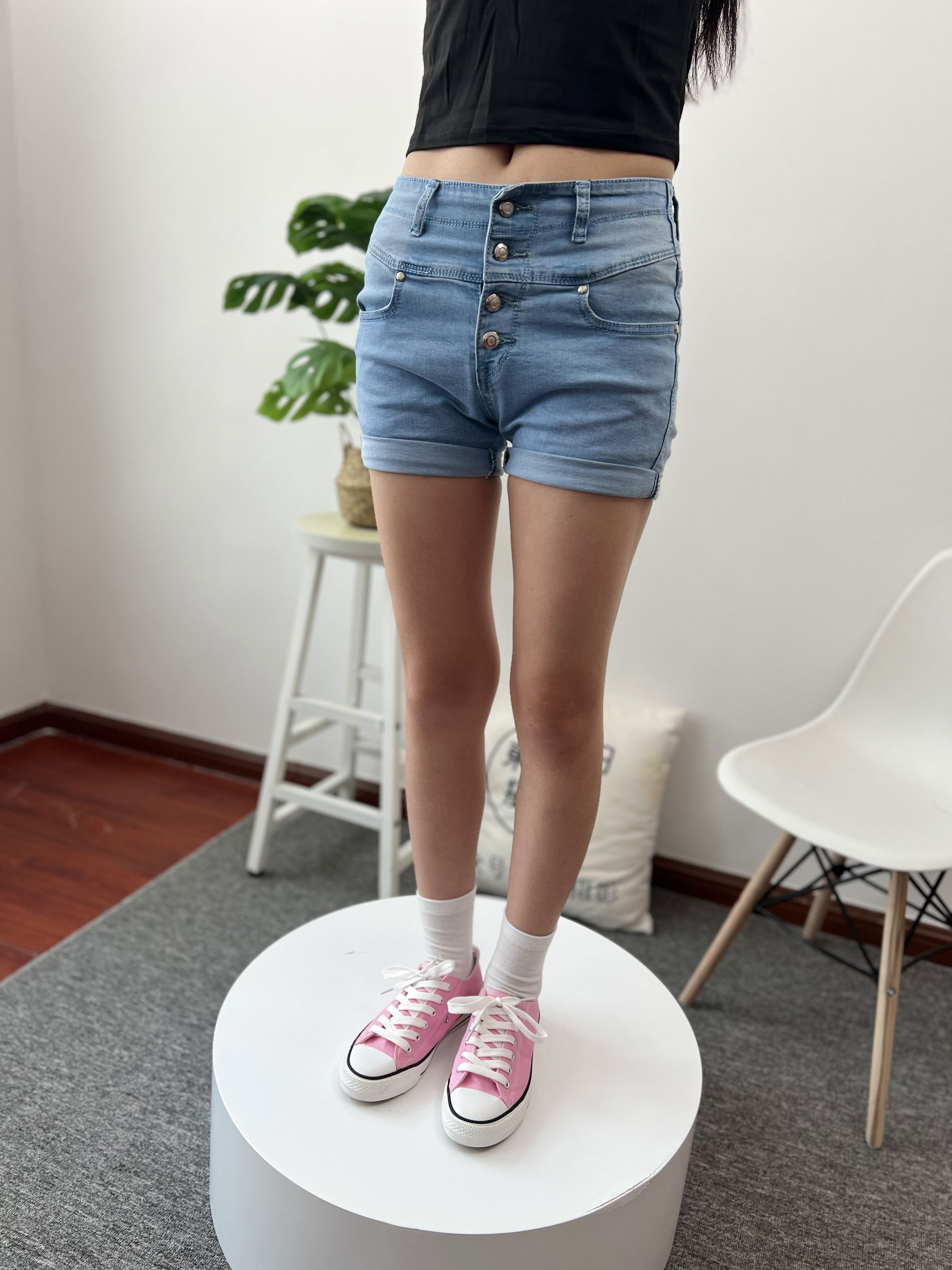 三禾摄影 No.026 牛仔短裤 棉袜 帆布鞋/(176P)