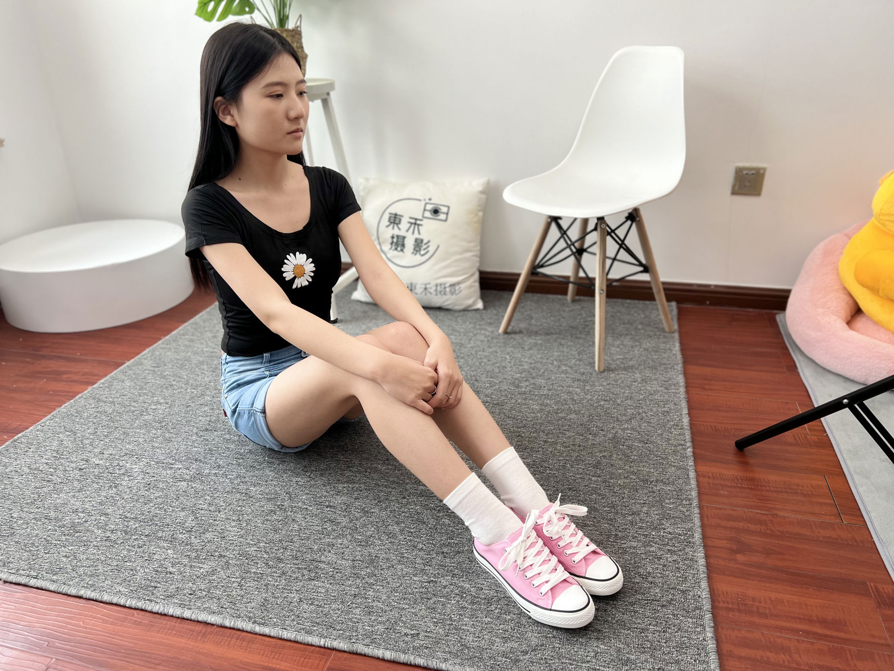 三禾摄影 No.026 牛仔短裤 棉袜 帆布鞋/(176P)