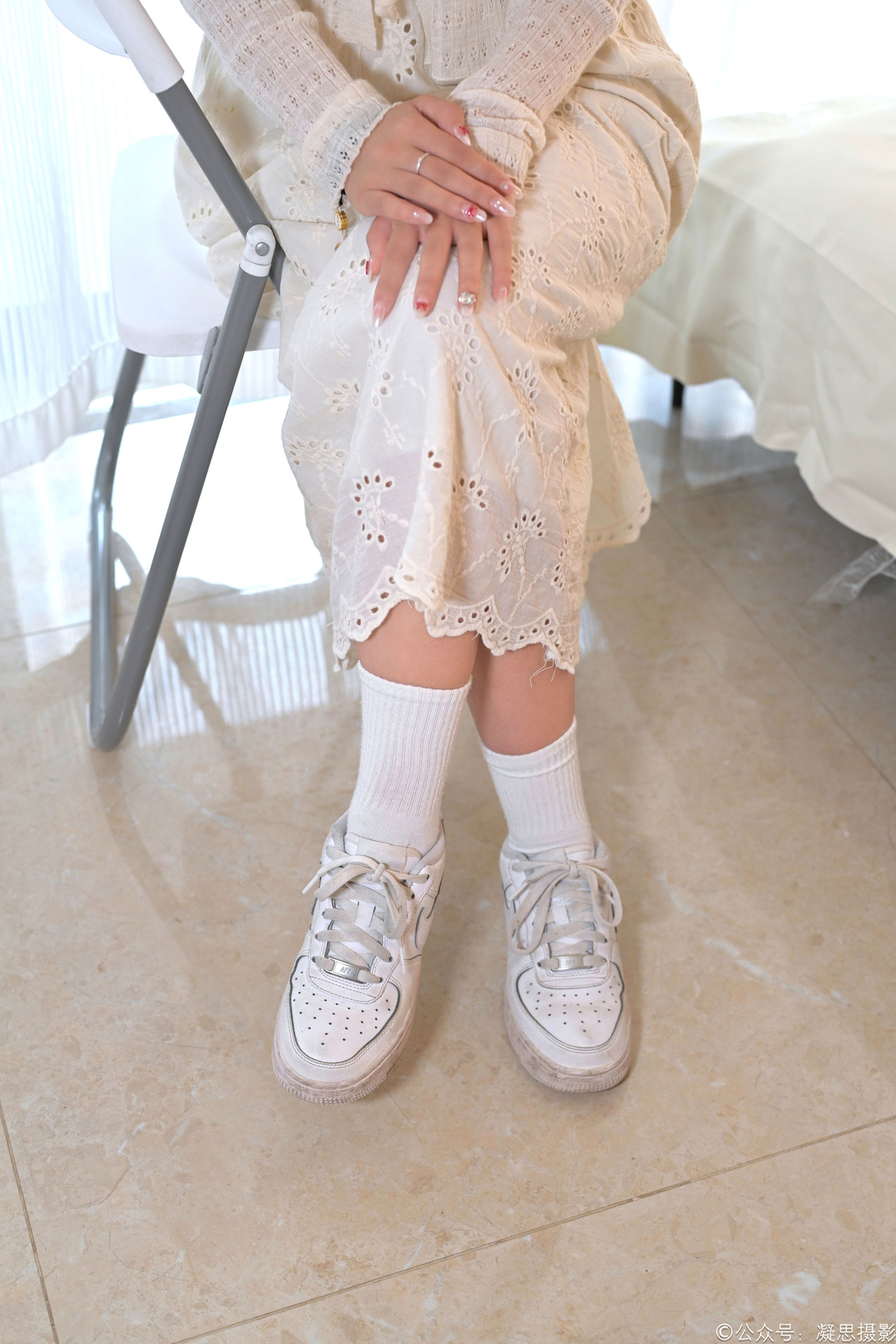 凝思摄影 No.005 琦琦 - 连衣裙、短白袜、平底鞋/(134P)